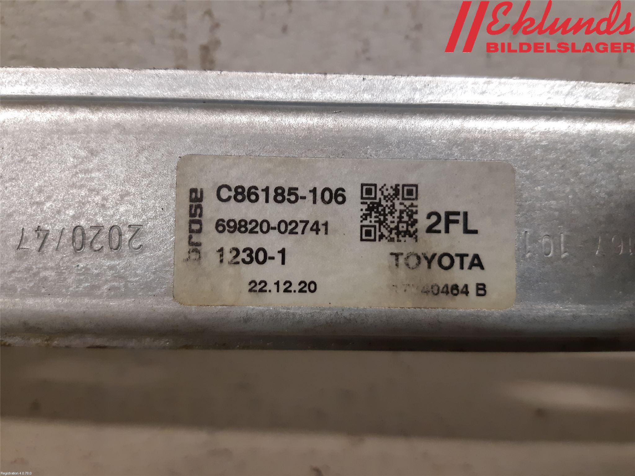 Toyota COROLLA 19- Fönsterhiss El Kompl
