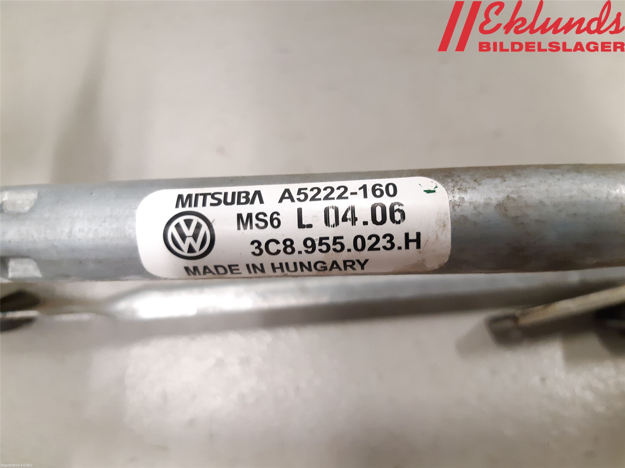 Volkswagen VW PASSAT CC 08-16 Torkarmekanism Vindruta