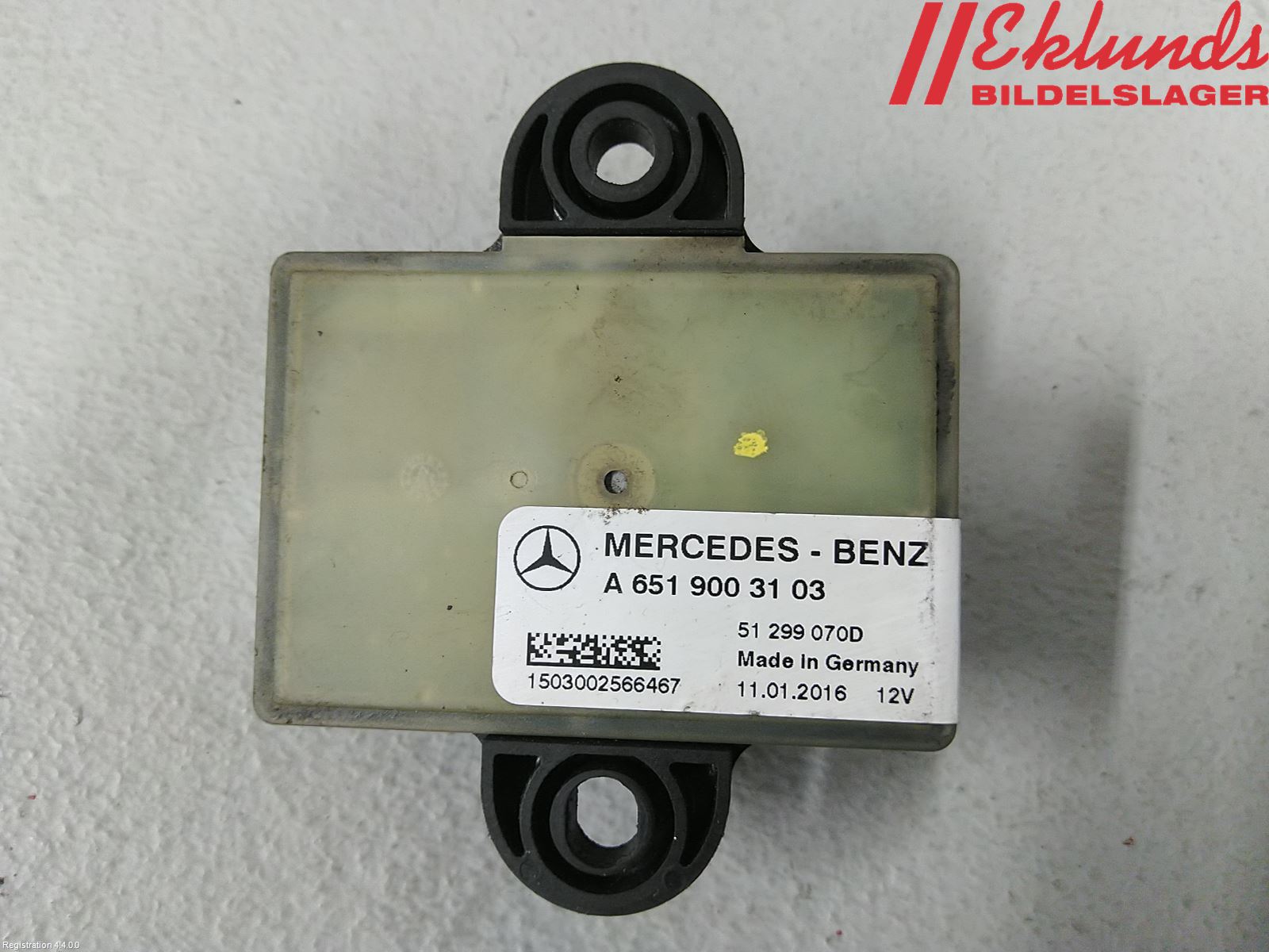 Mercedes-Benz MB E-KLASS (W212) 09-16 Relä Glödning Diesel