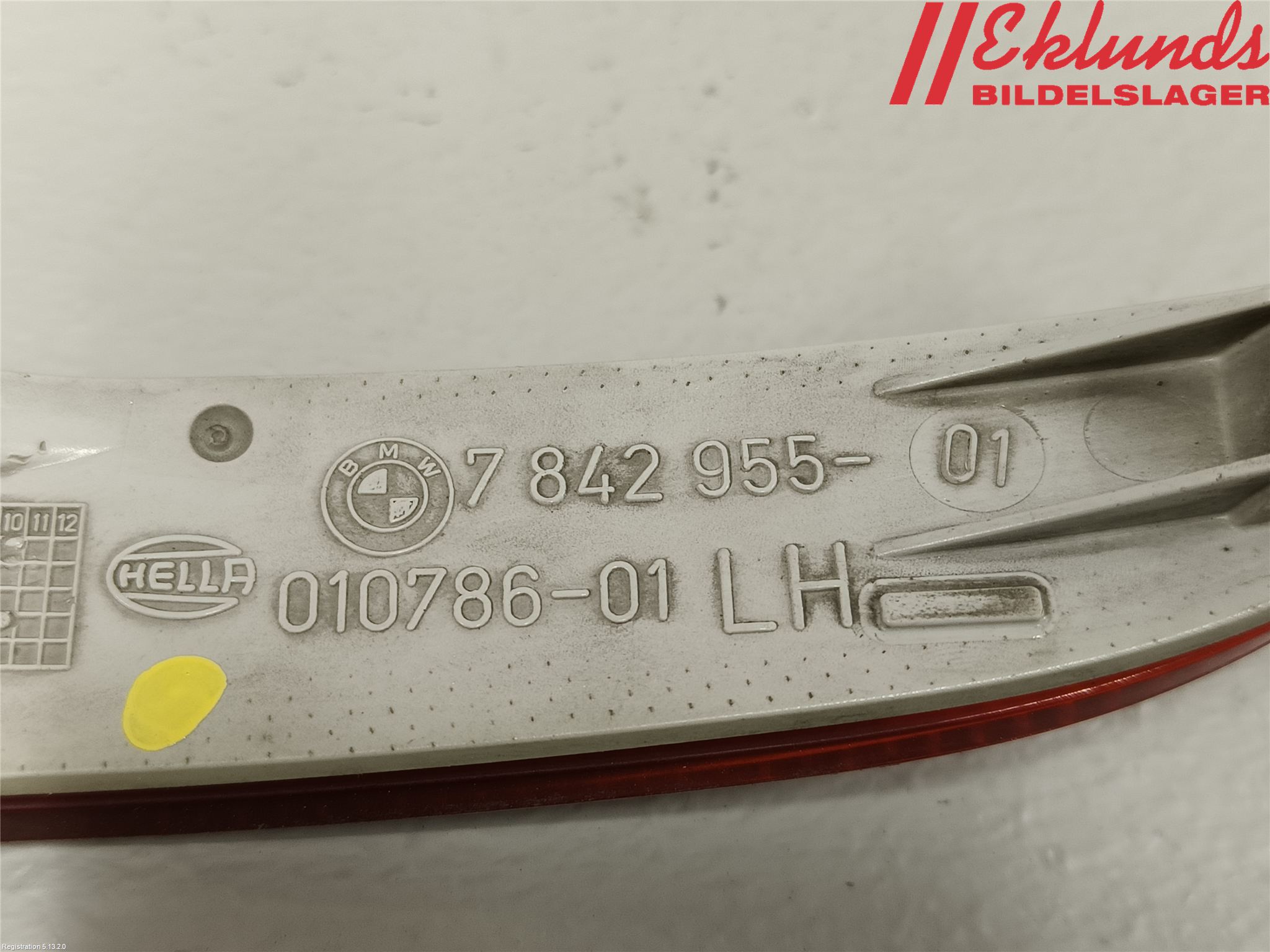 BMW 5 F10/F11/F18 09-17 Dimljus/Reflex Bak