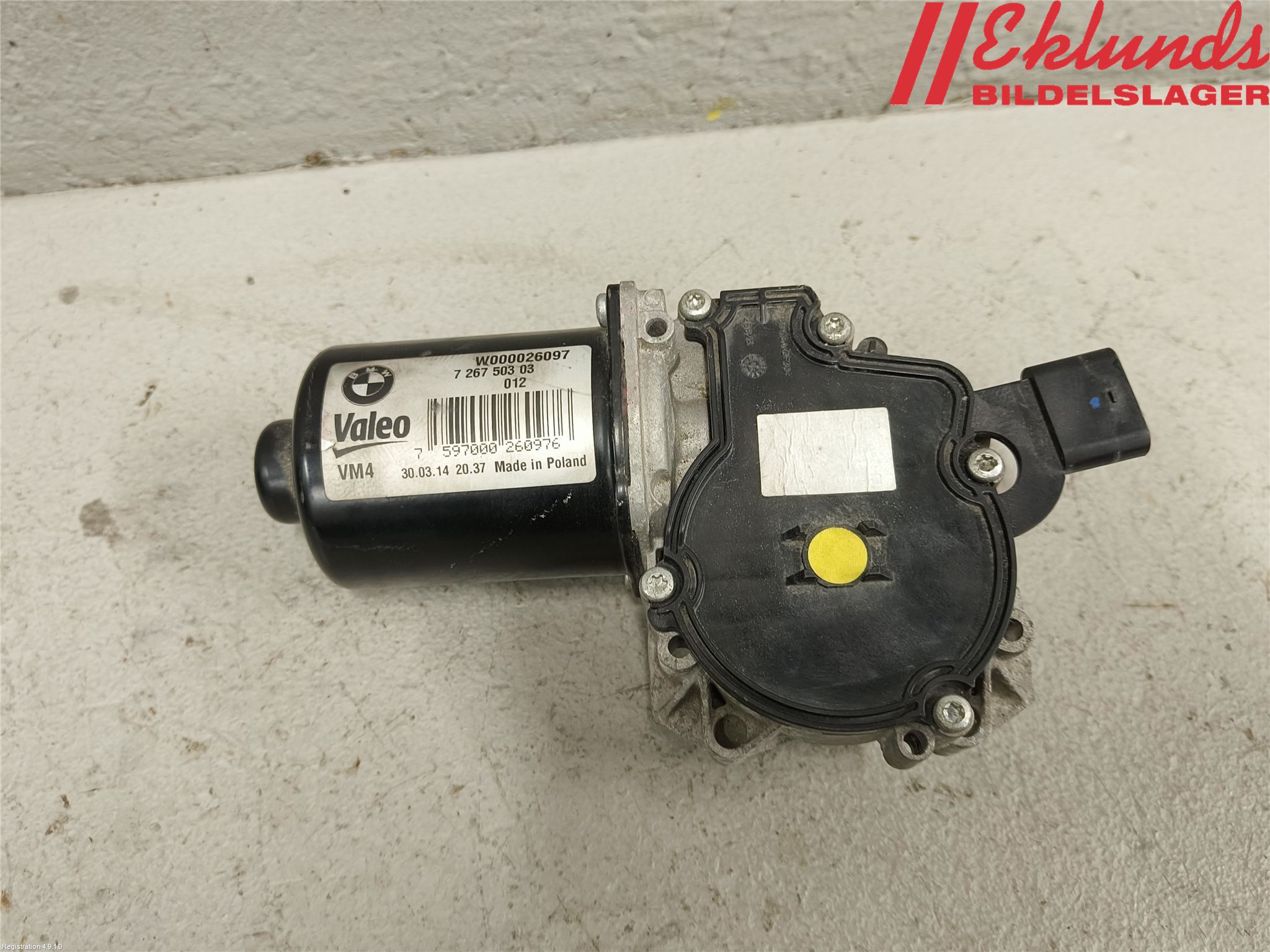 BMW 1 F20/F21 11-19 Torkarmotor Vindruta