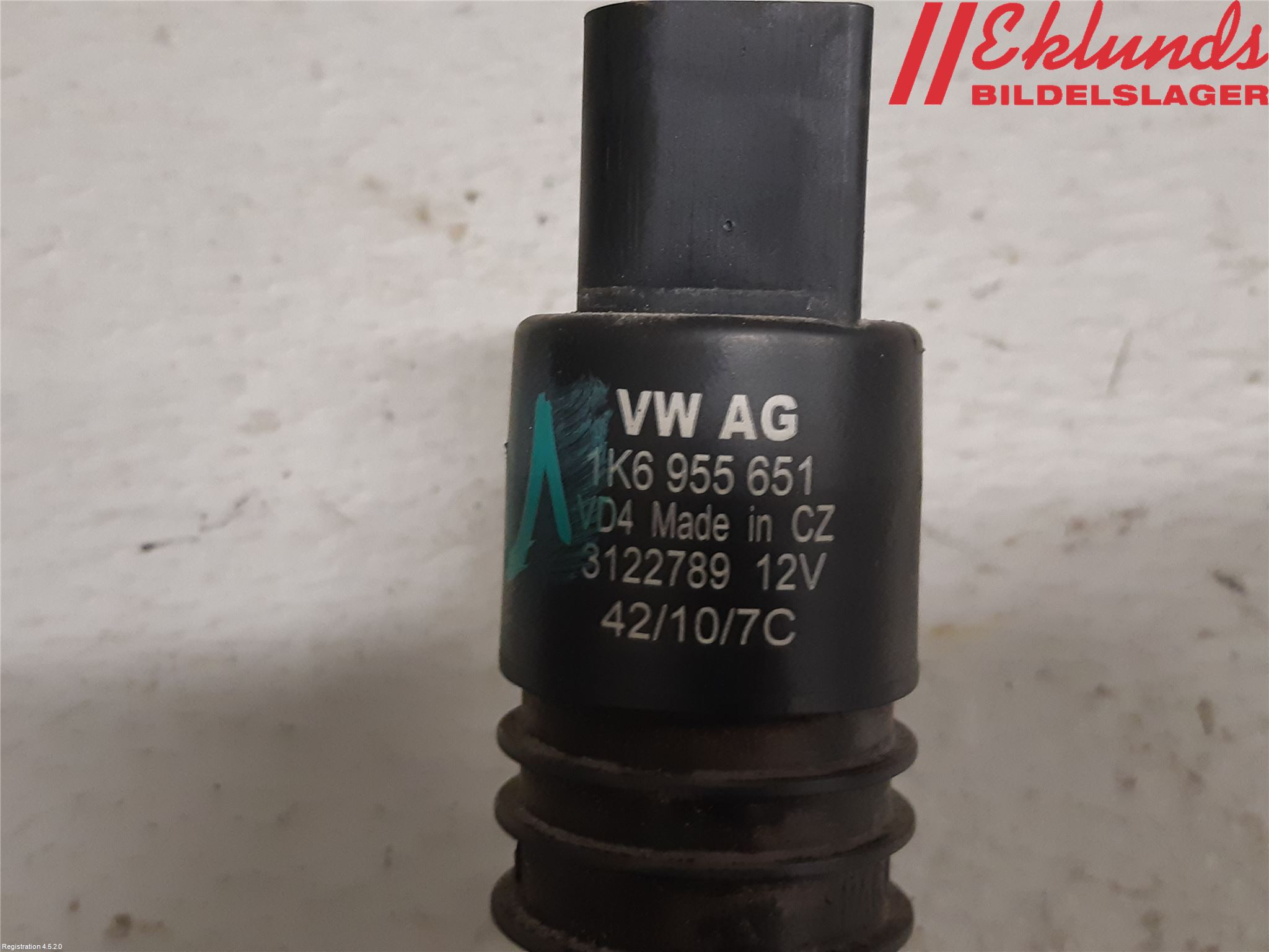 Volkswagen VW GOLF PLUS/CROSS GOLF 04-14 Spolarpump Vindruta
