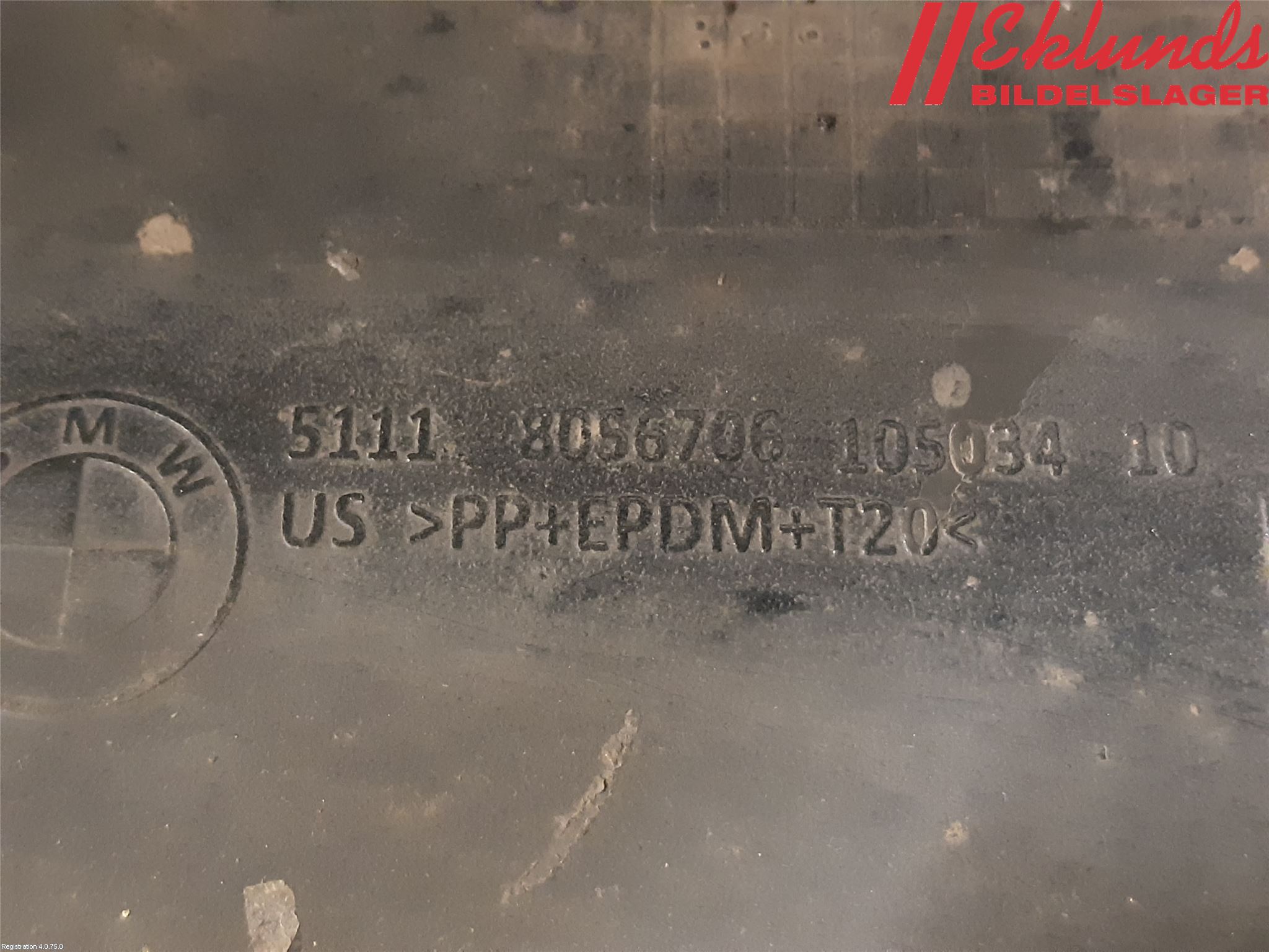BMW X6 F16 14-19 Stötfångarbeklädnad Fram