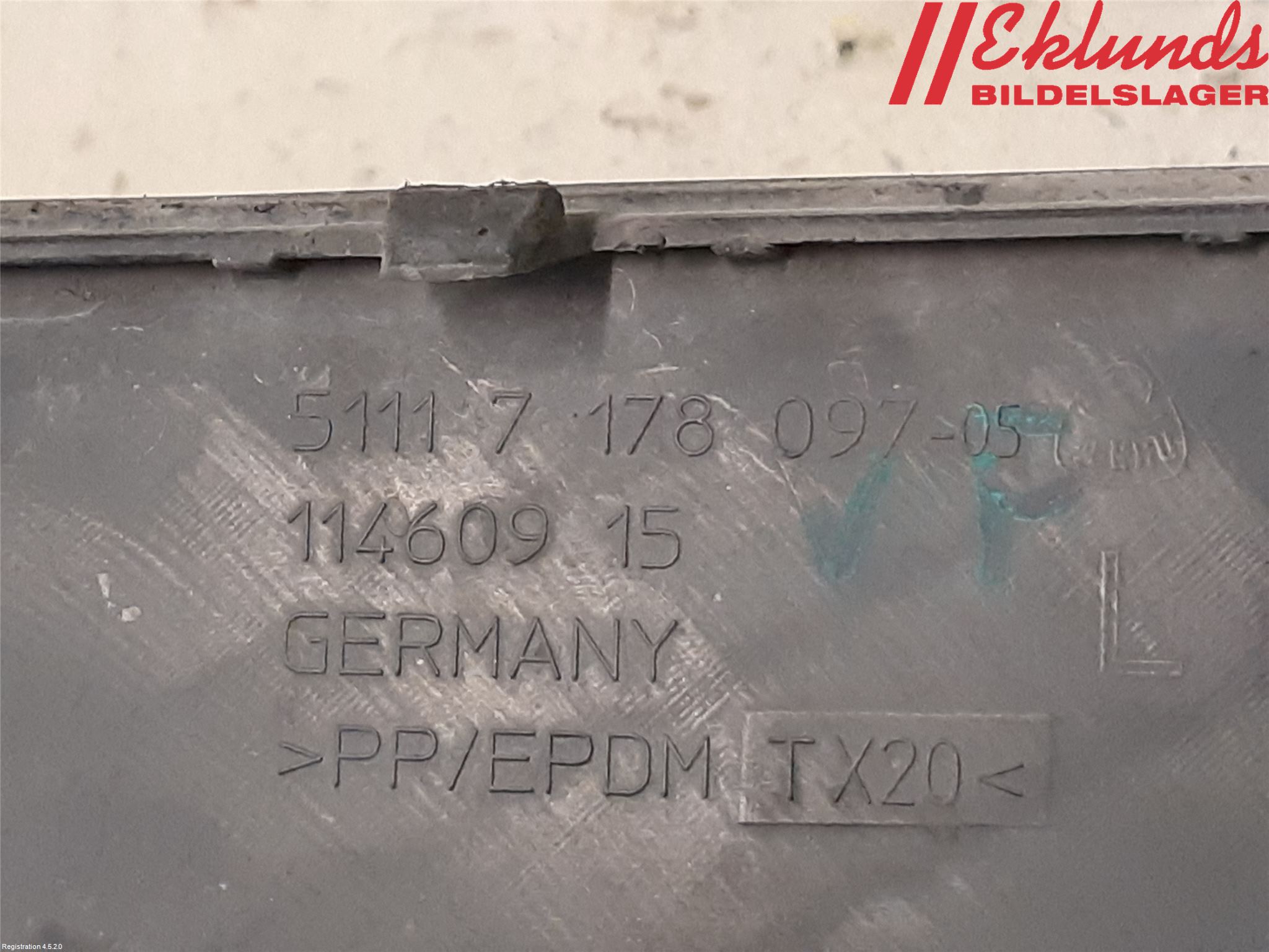 BMW 5 E60/61 Sed/Tou 02-10 Stöt Utfyllnad-List-Grill