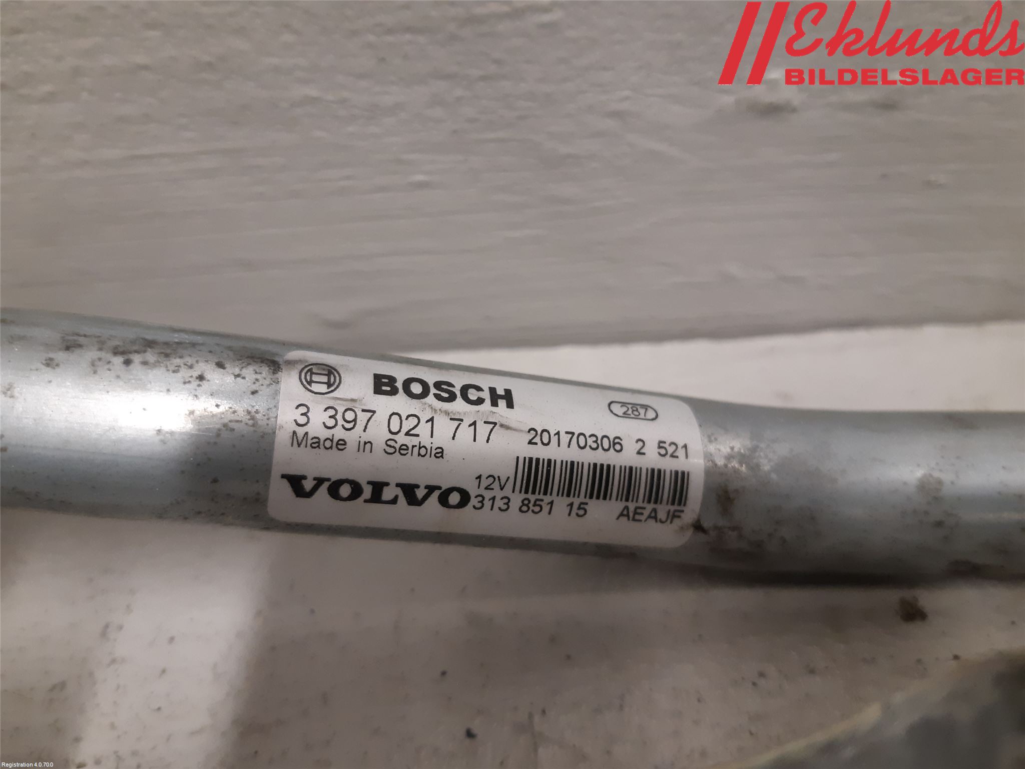 Volvo V90 17->> Torkarmekanism Vindruta