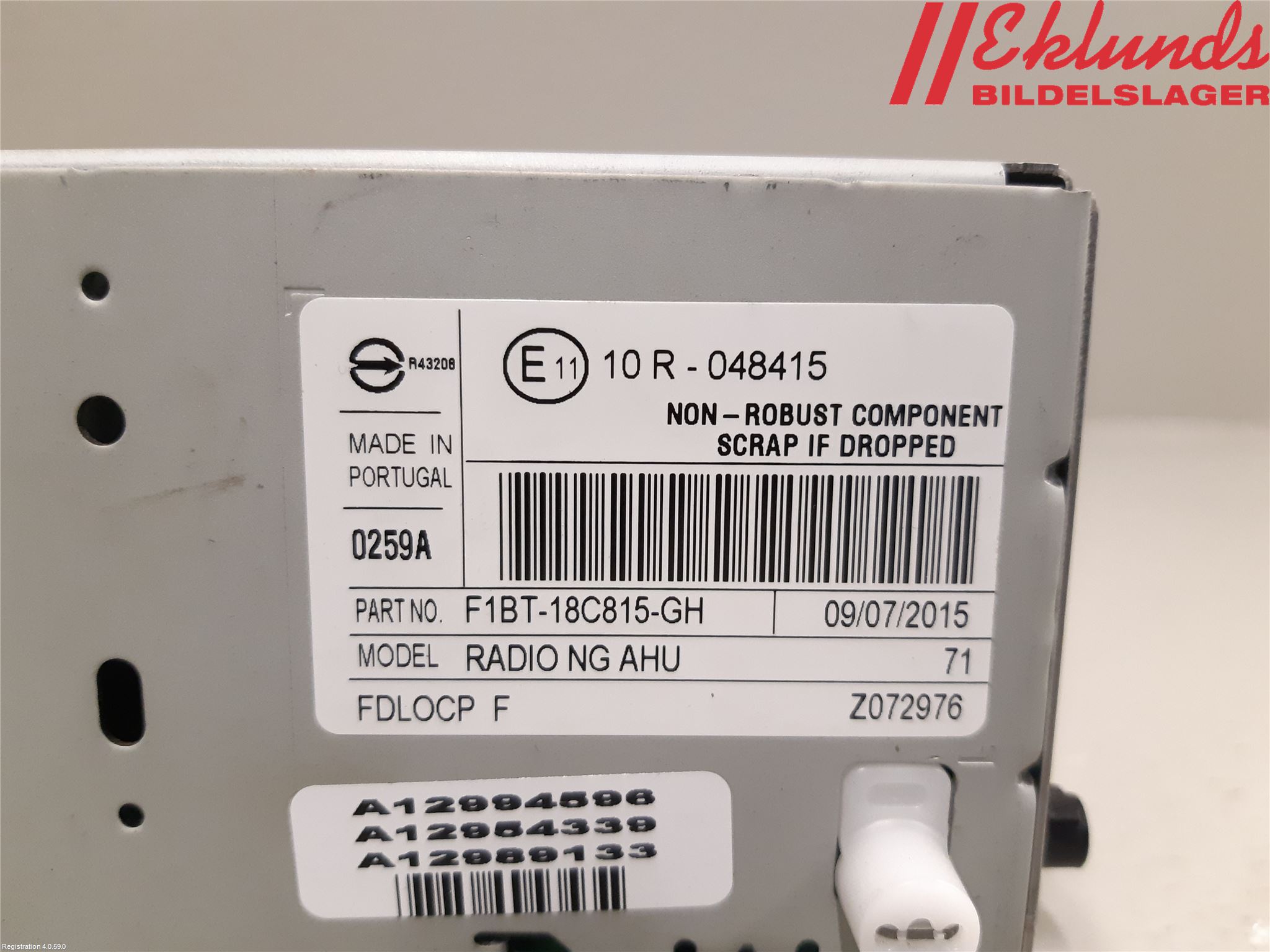 Ford TRANSIT/TOURNEO CUSTOM 13-24 Cd Radio - Multimediapanel