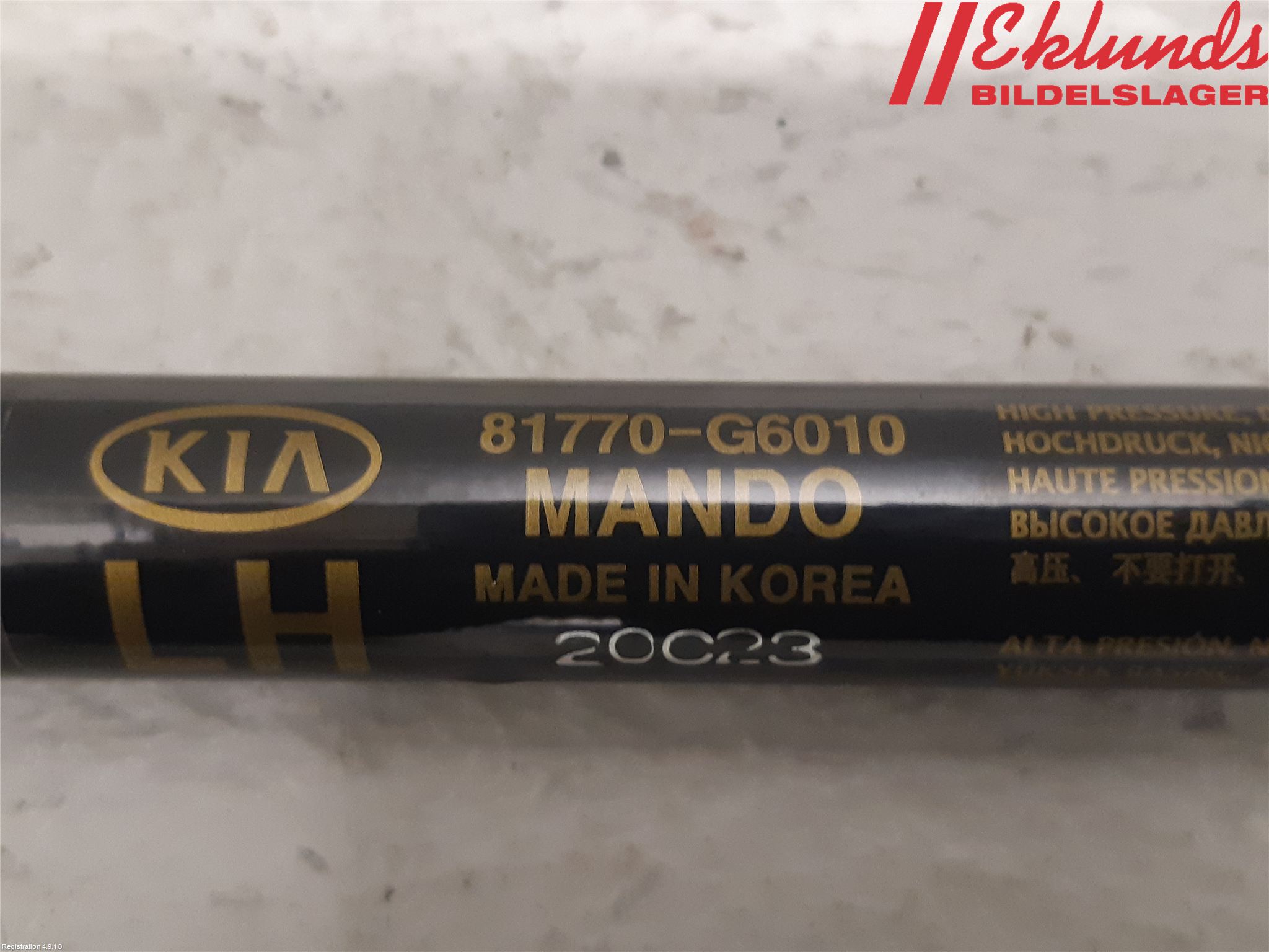 Kia PICANTO 17- Gasfjäder Baklucka