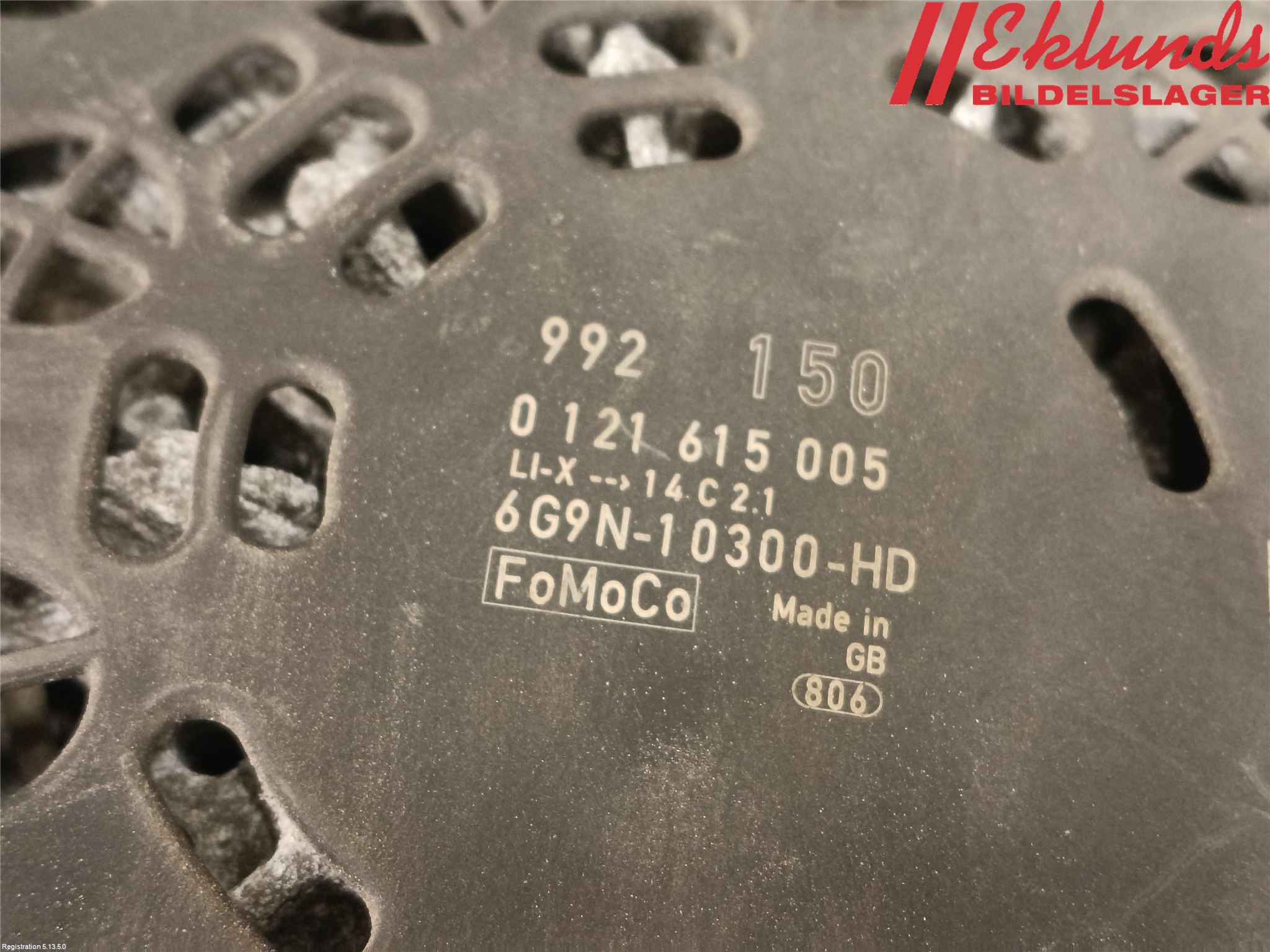 Volvo V70 08-13 Generator