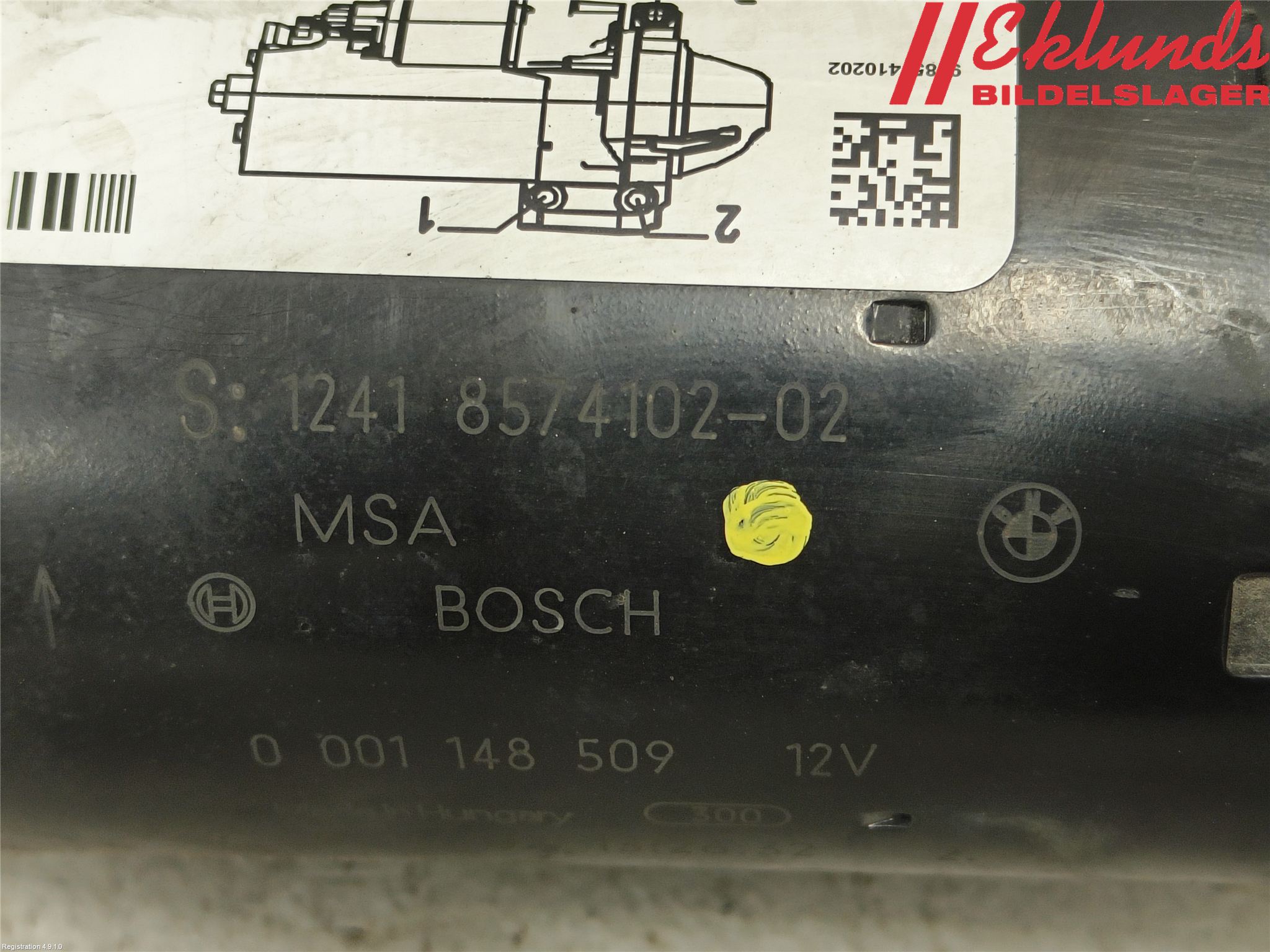 BMW 1 F20/F21 11-19 Startmotor Diesel