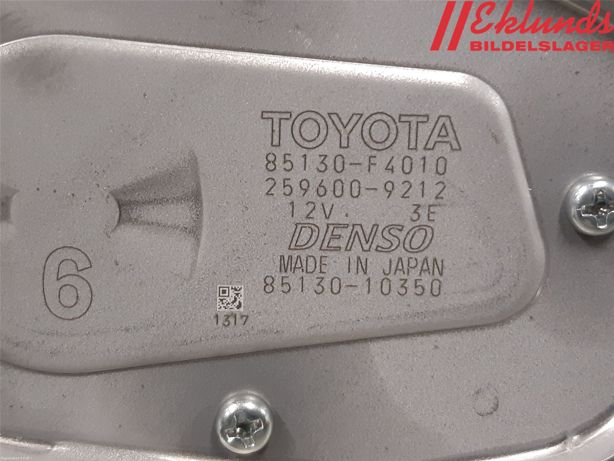 Toyota C-HR 16-23 Torkarmotor Baklucka