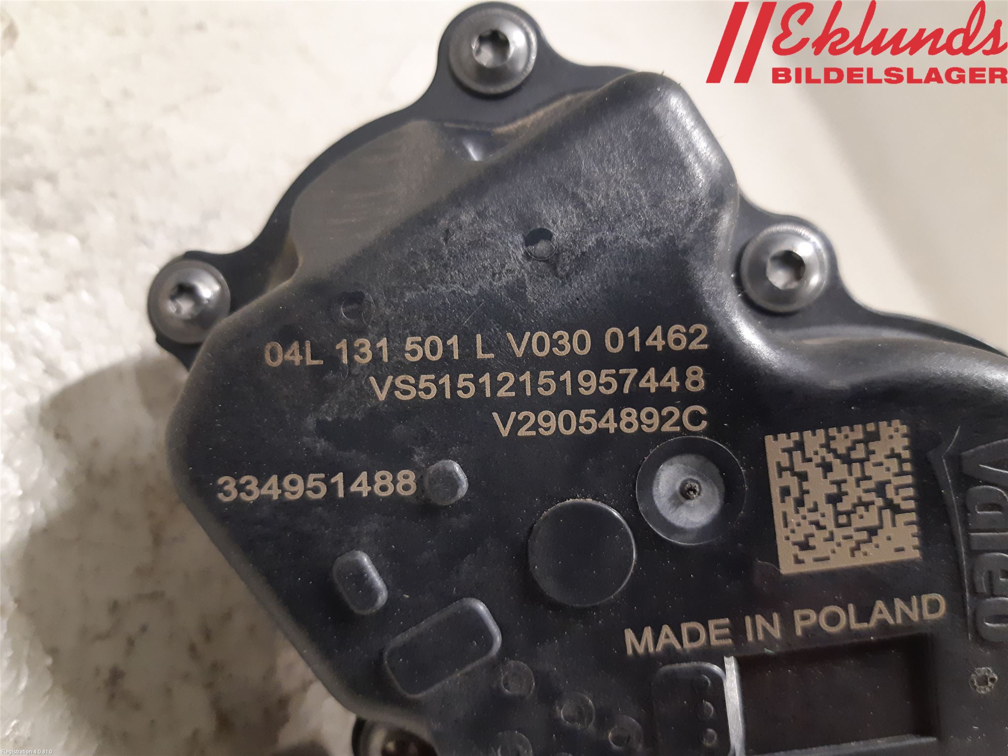 Volkswagen VW CADDY 16-20 Egr Ventil