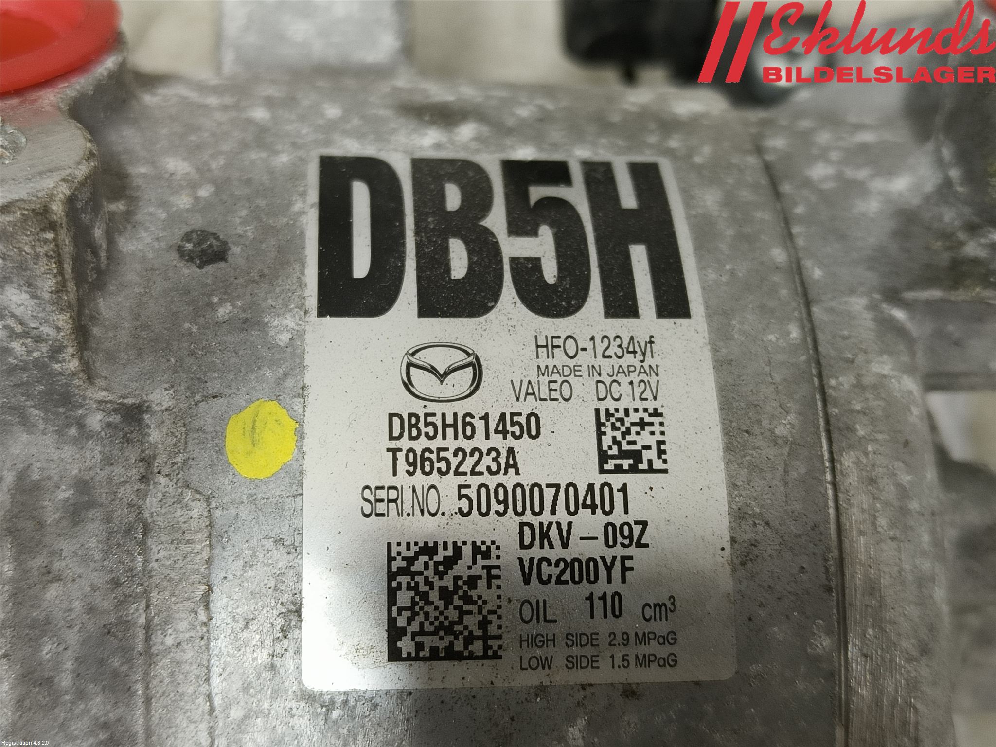 Mazda 2 (DJ) 15-22 Ac Kompressor