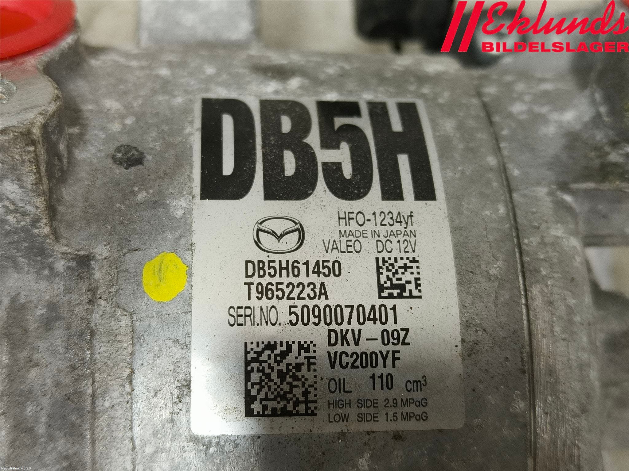 Mazda 2 (DJ) 15-22 Ac Kompressor