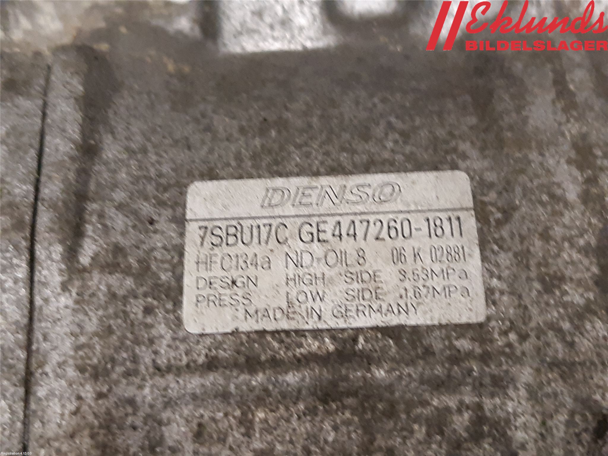 BMW 3 E90/91 SED/TOU 05-12 Ac Kompressor