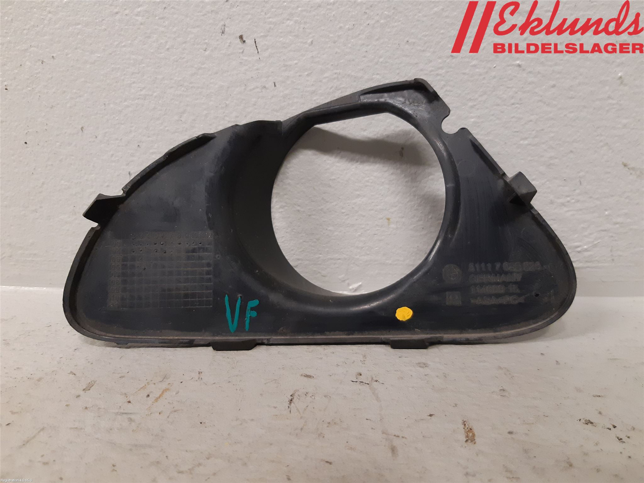 BMW 6 E63/64    02-10 Dimljussarg Fram