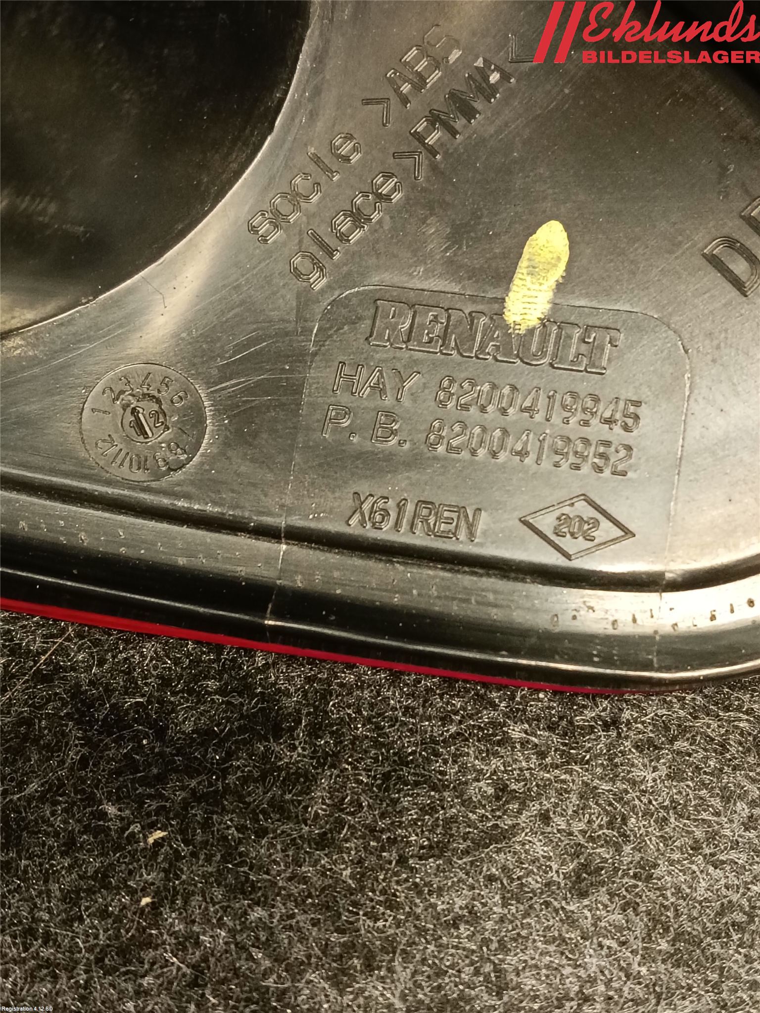 Renault KANGOO II 08-14 Bakljus Höger