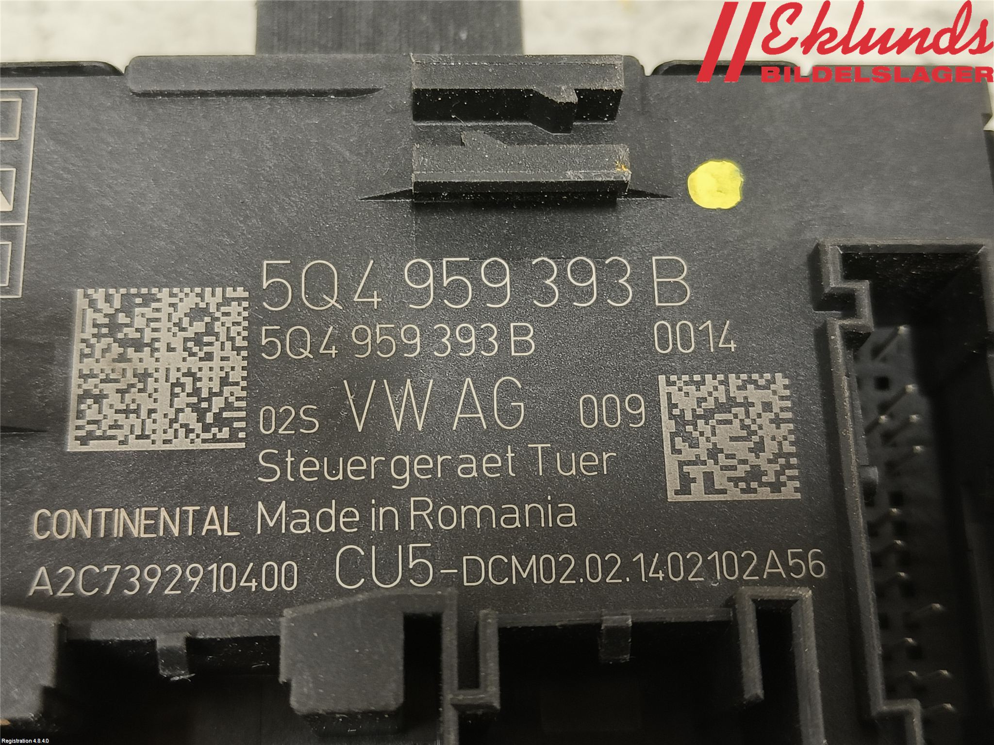 Volkswagen VW GOLF / E-GOLF VII 13-20 Styrenhet Dörr