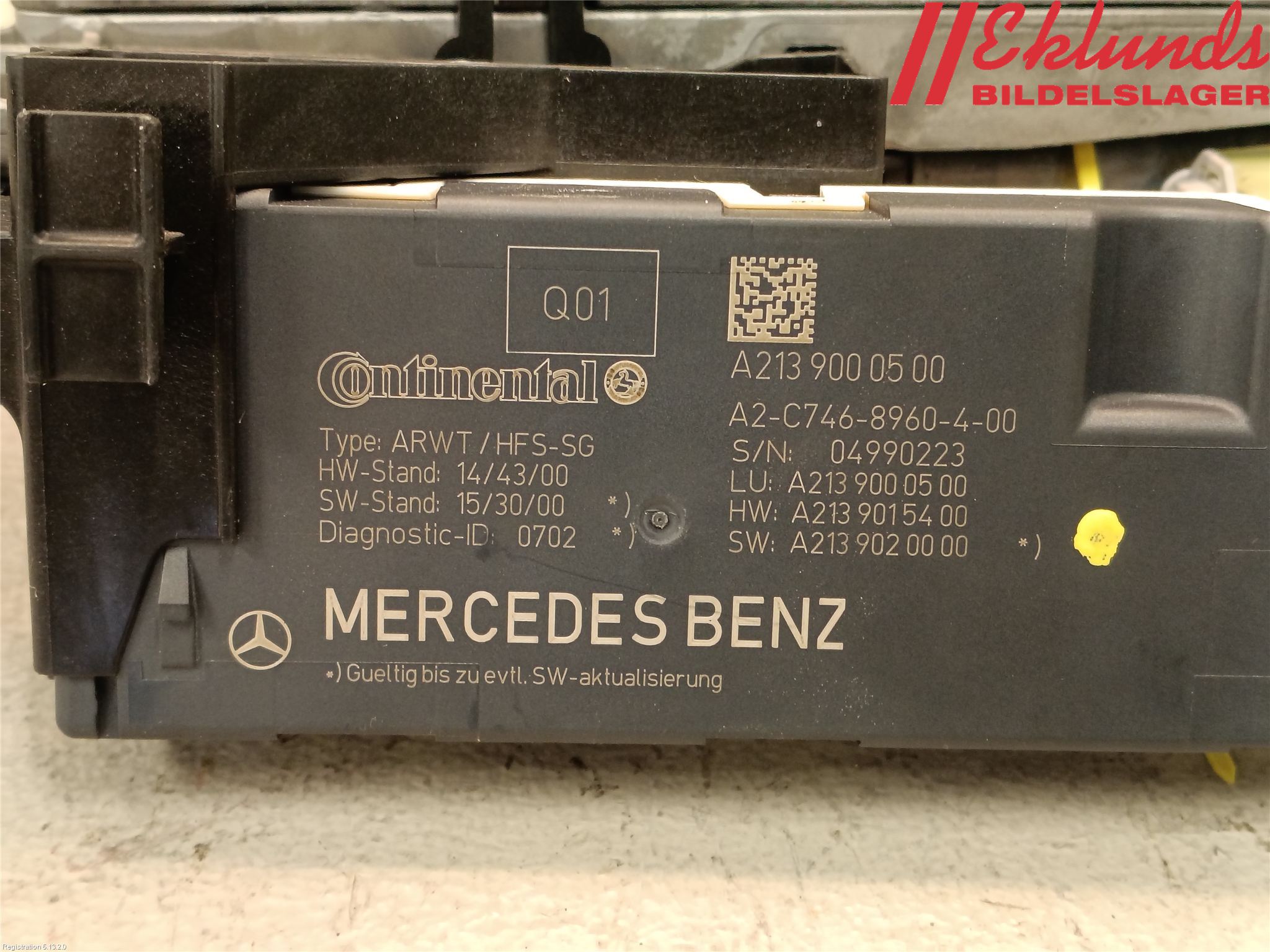 Mercedes-Benz MB EQC (N293) 20- Bakluckeöppnare Automatisk
