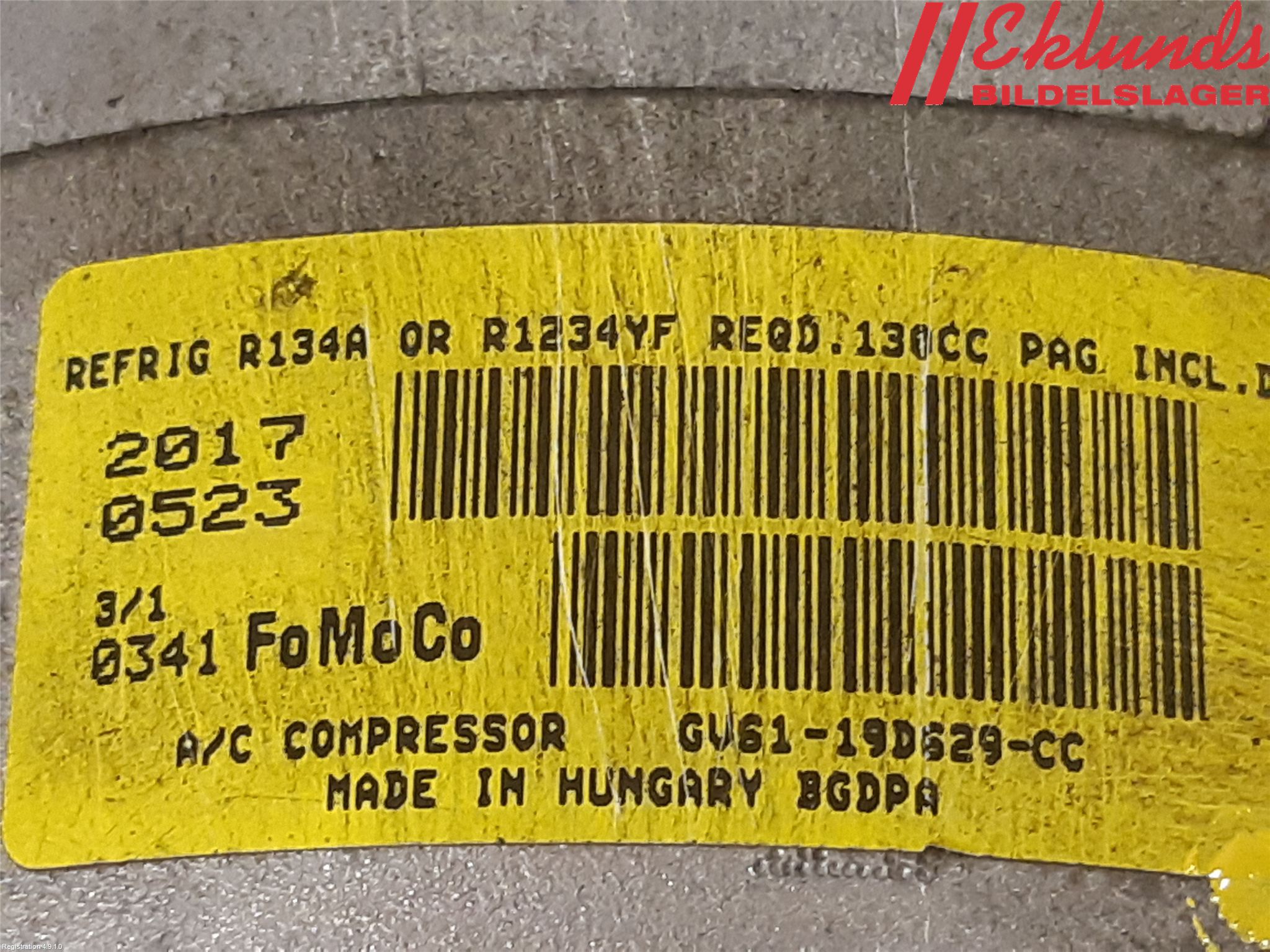 Ford KUGA 17-19 Ac Kompressor