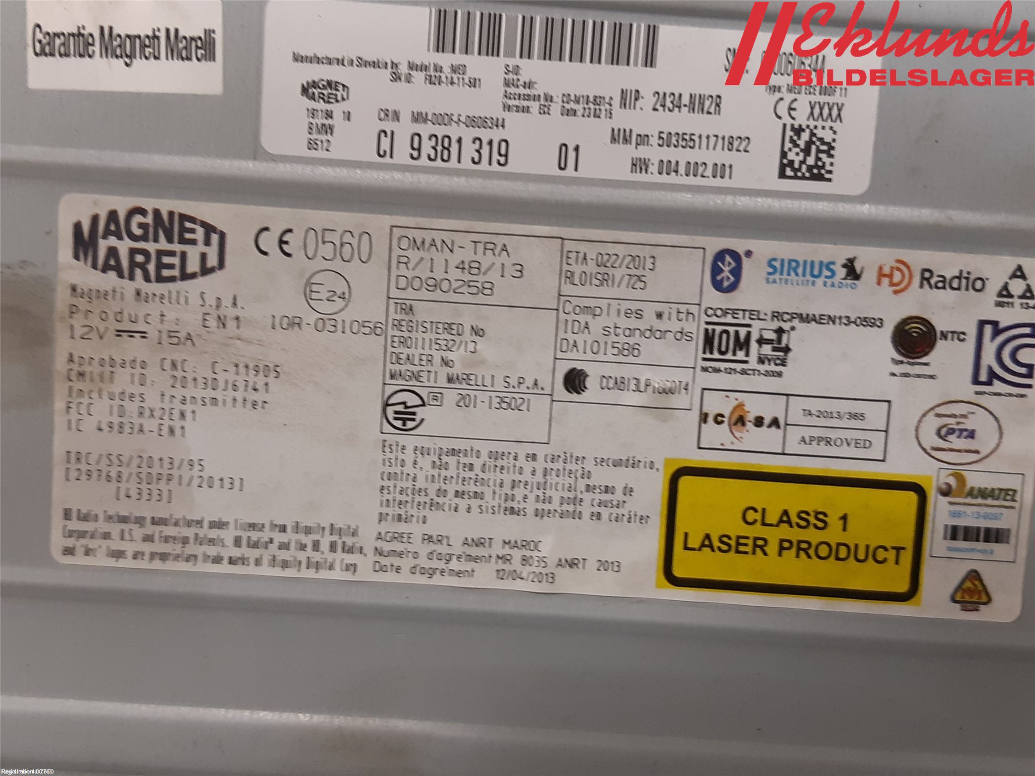 BMW X4 F26 14-18 Cd Radio - Multimediapanel