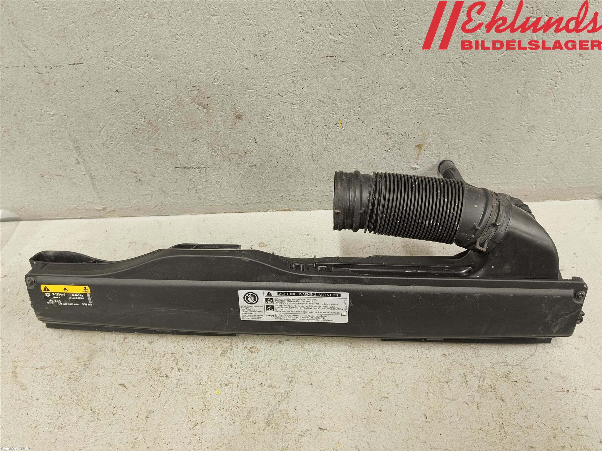 Volkswagen VW GOLF / E-GOLF VII 13-20 Deflektor Plåt-Plast Kylning