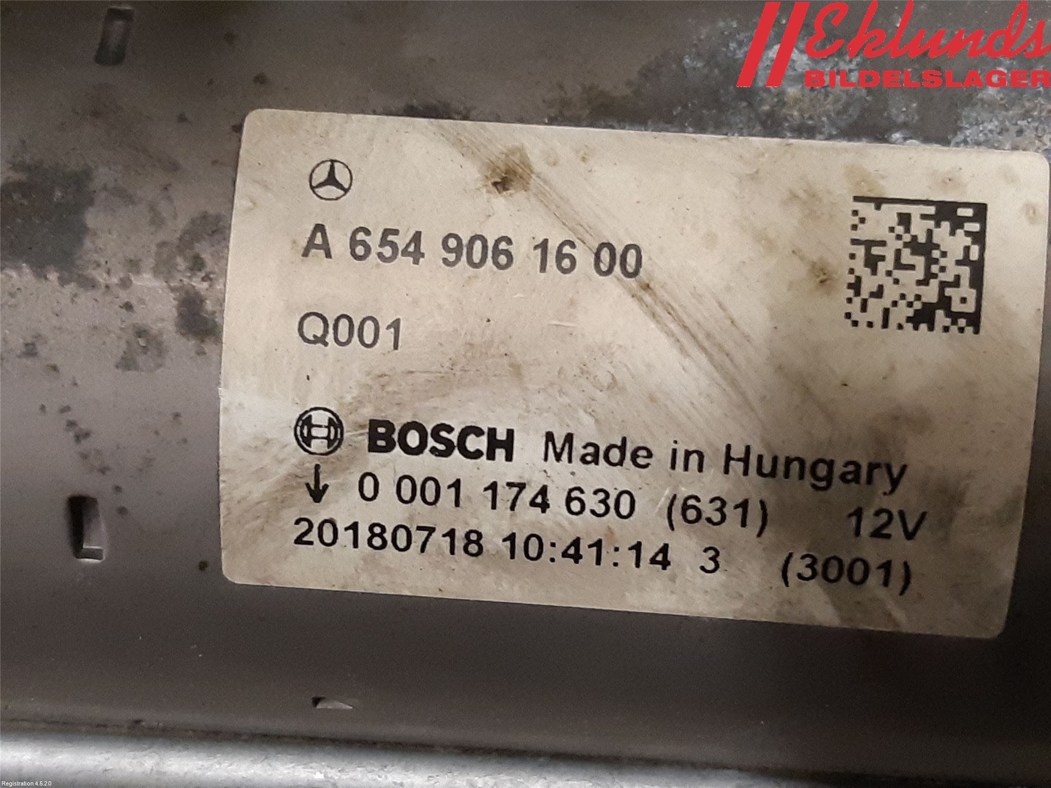 Mercedes-Benz MB C-KLASS (W205) 14-21 Startmotor Diesel