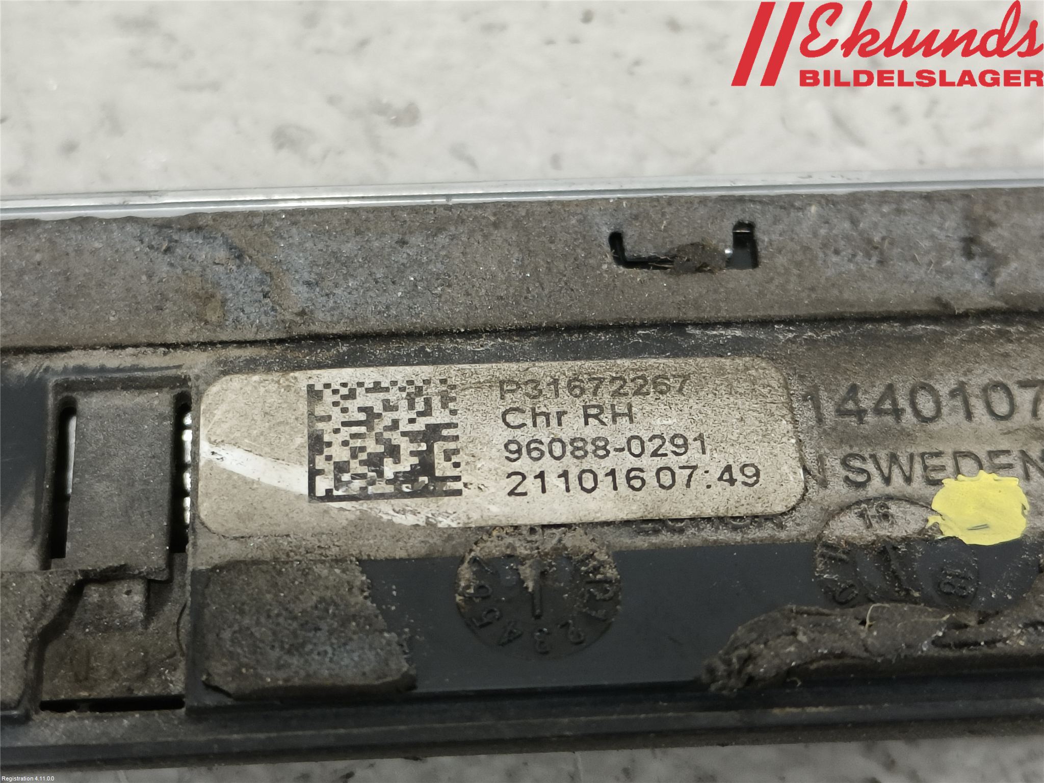 Volvo S90 17->> List Framskärm Hö