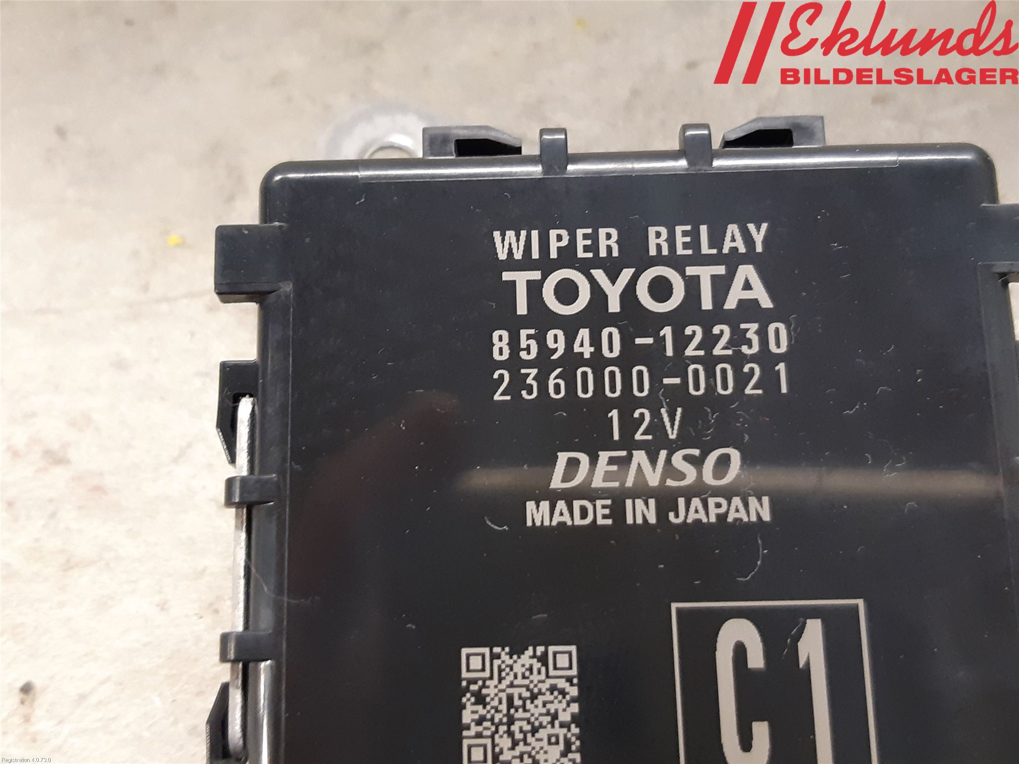 Toyota COROLLA 19- Relä Torkarmotor