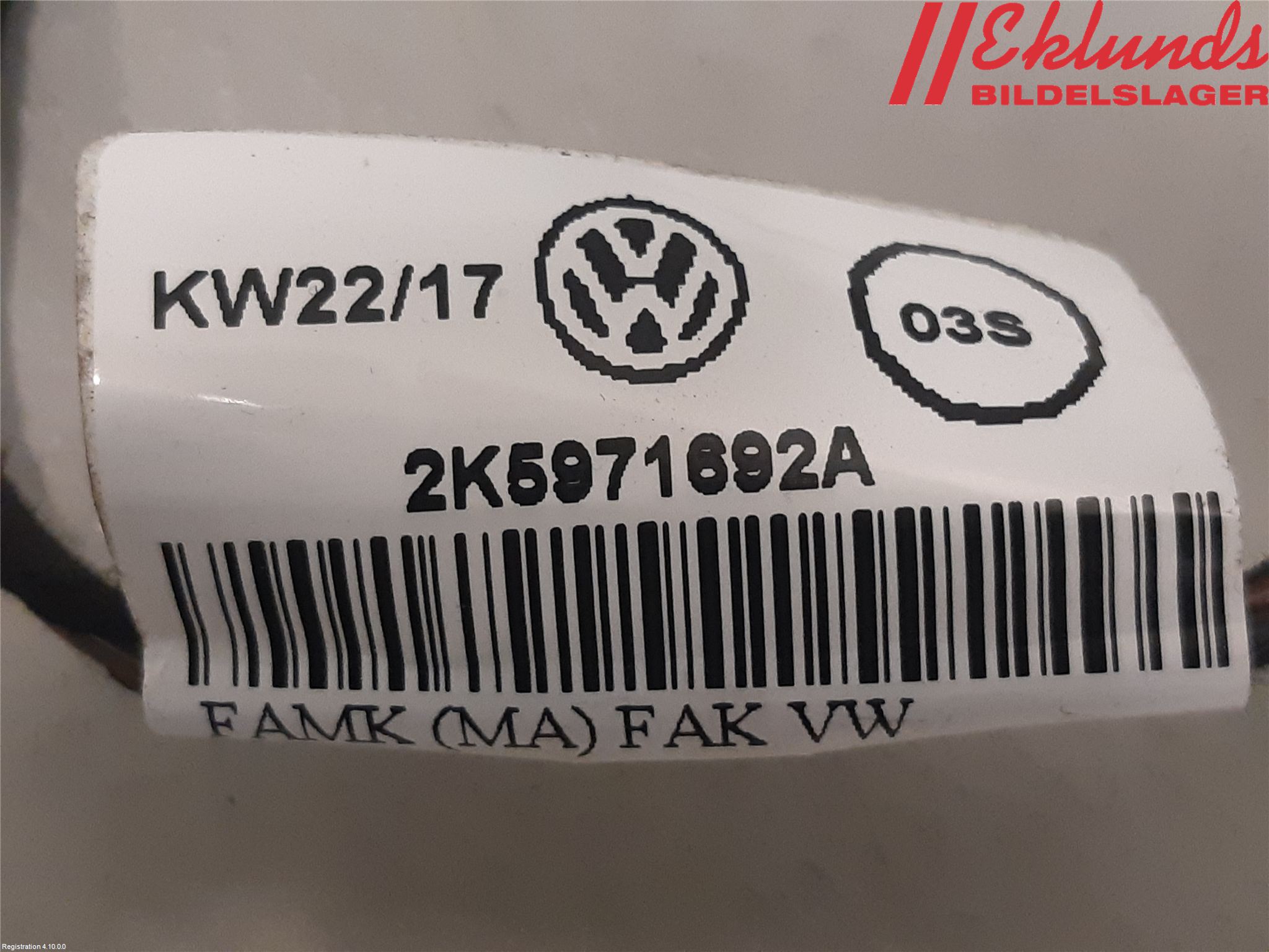 Volkswagen VW CADDY 16-20 Kabelhärva