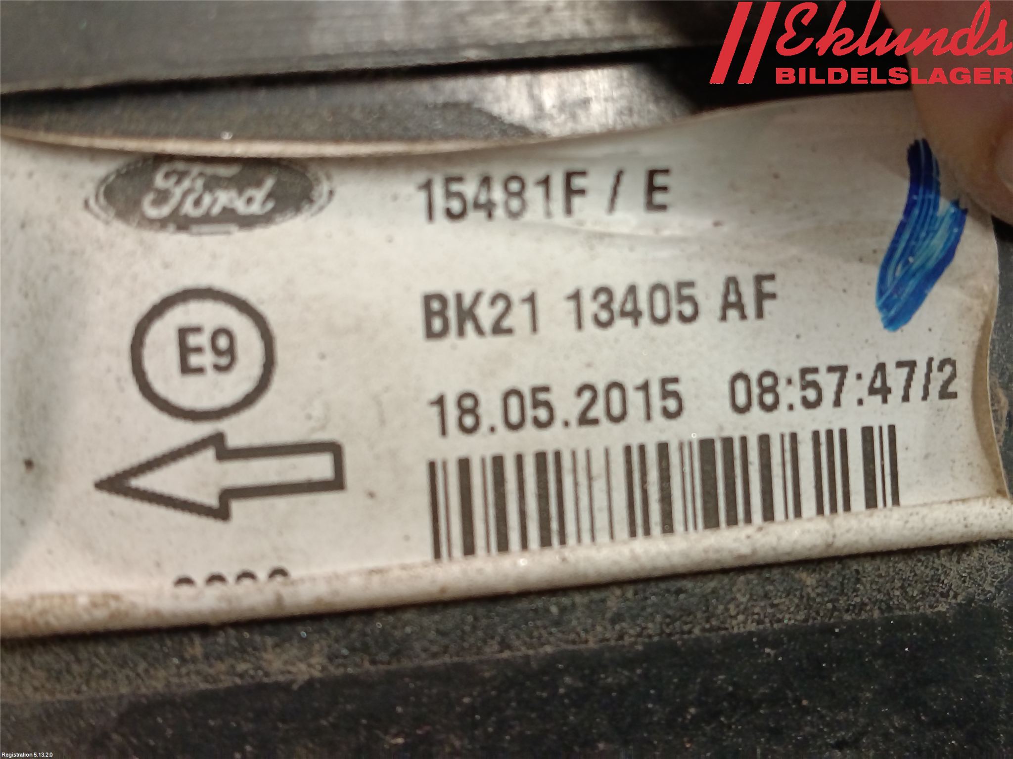 Ford TRANSIT SKÅP/BUSS 14-22 Bakljus Vänster
