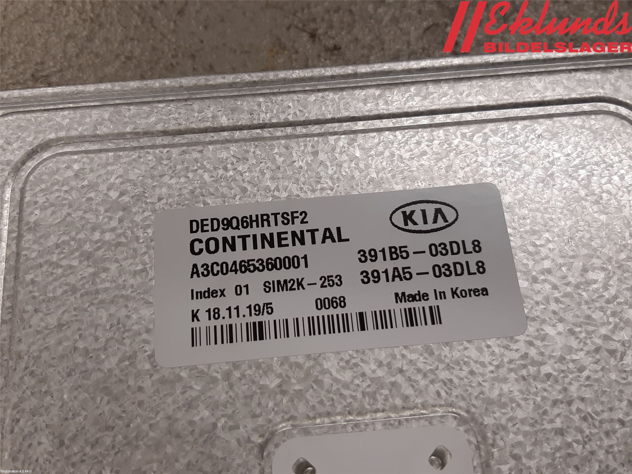 Kia NIRO (DE) 17-22 Styrenhet Insprut Bensin