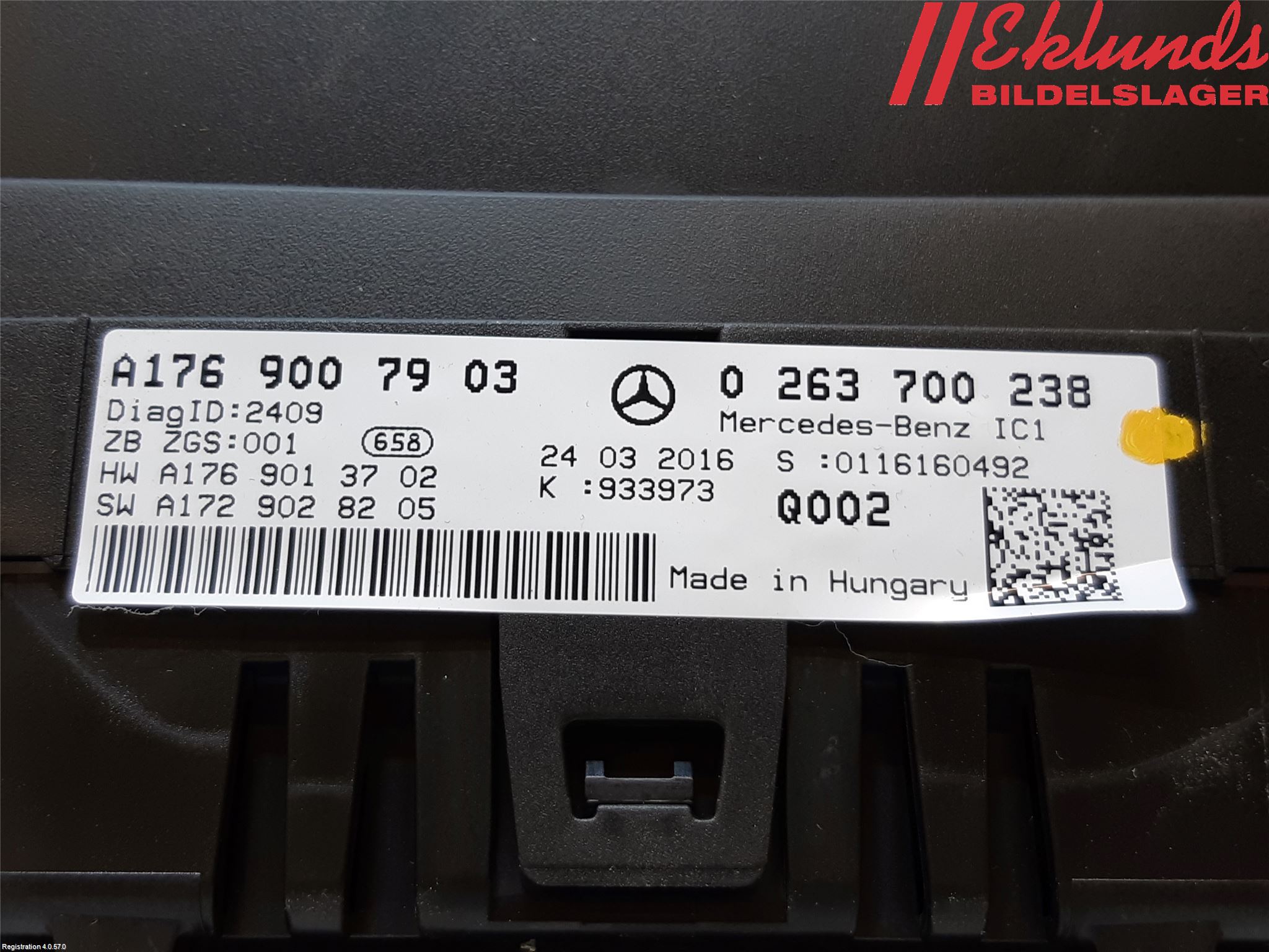 Mercedes-Benz MB A-KLASS (W176) 13-18 Instrument Komb