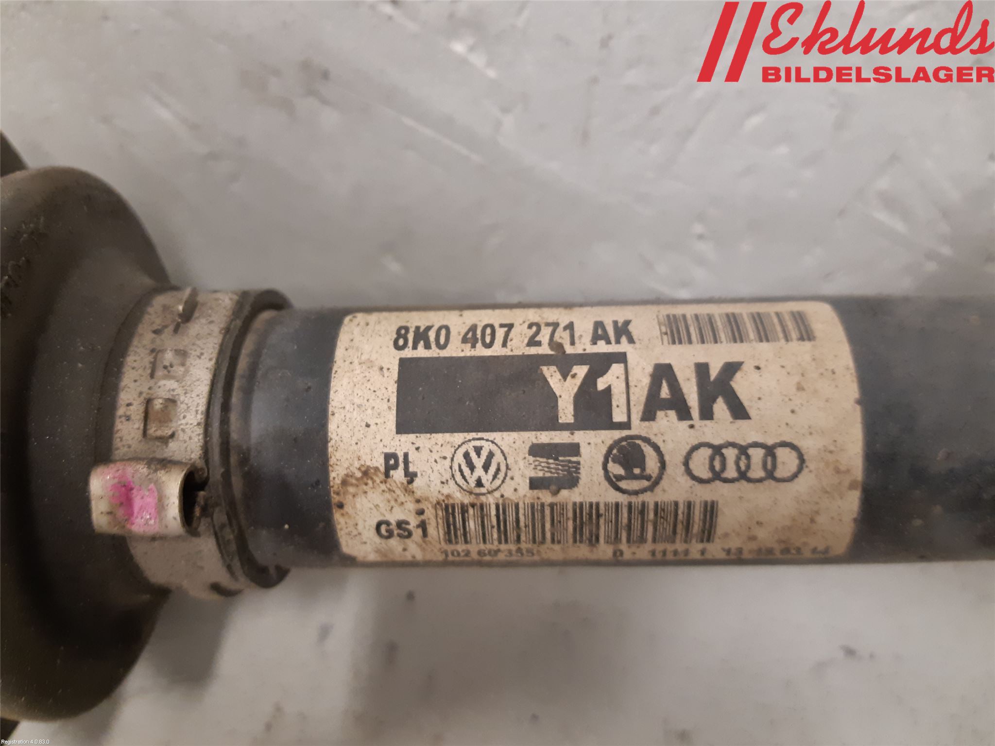 Audi A4 12-15 Drivaxel Fram Höger