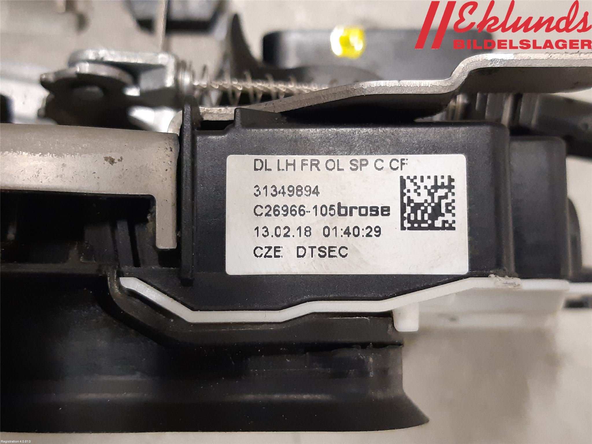 Volvo V90 17->> Låskista-Dörrlås