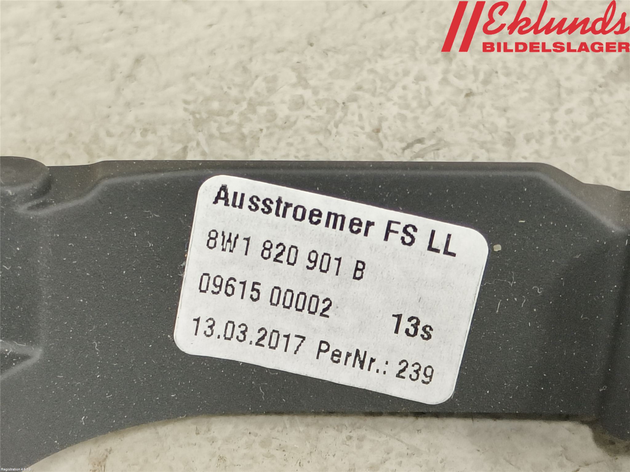 Audi A5 17- Defrosterkanal-Munstycke