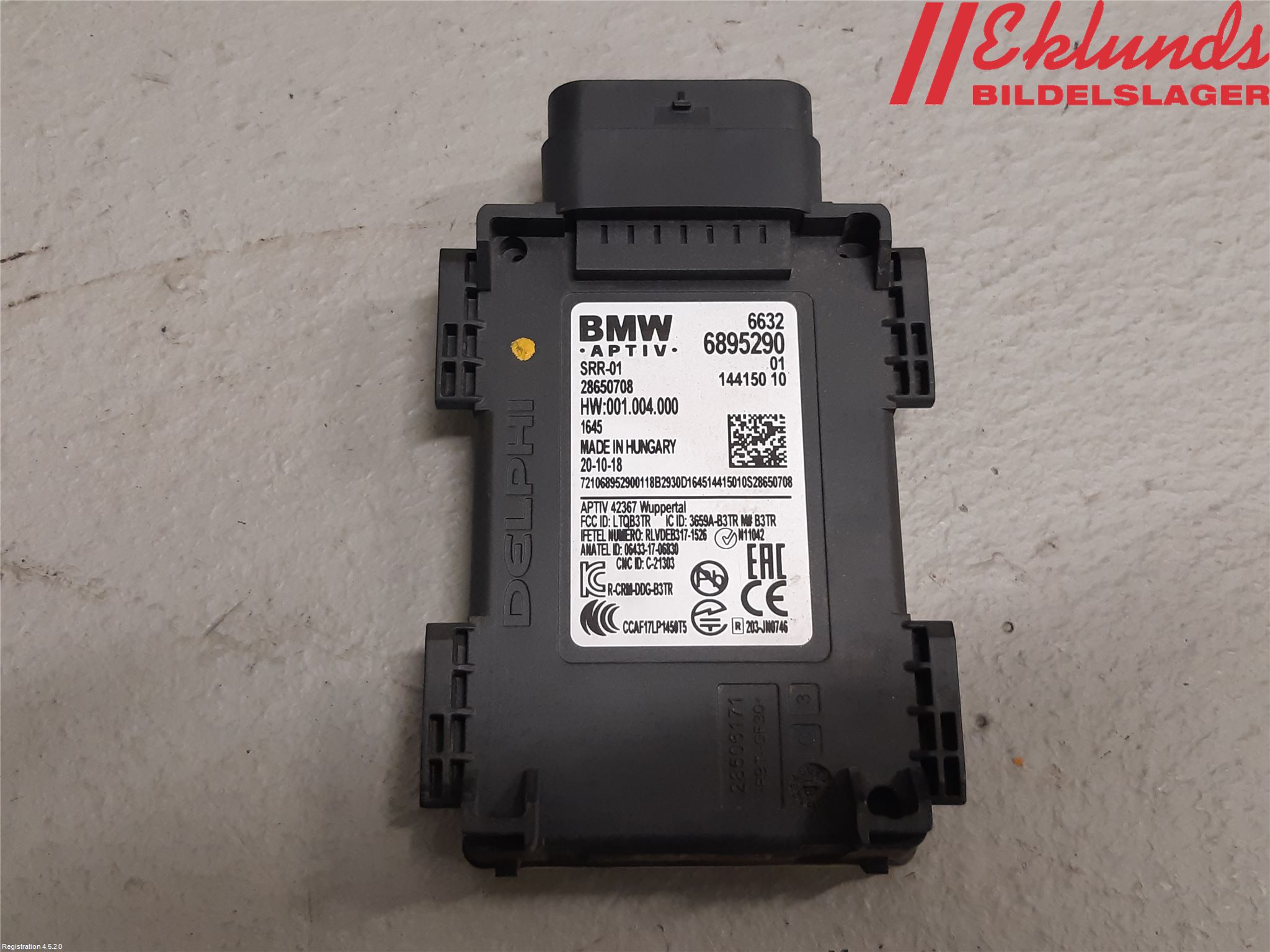 BMW 3 G20/G21/G80/G81 19- Sensor Aktivt Kollisionsskydd