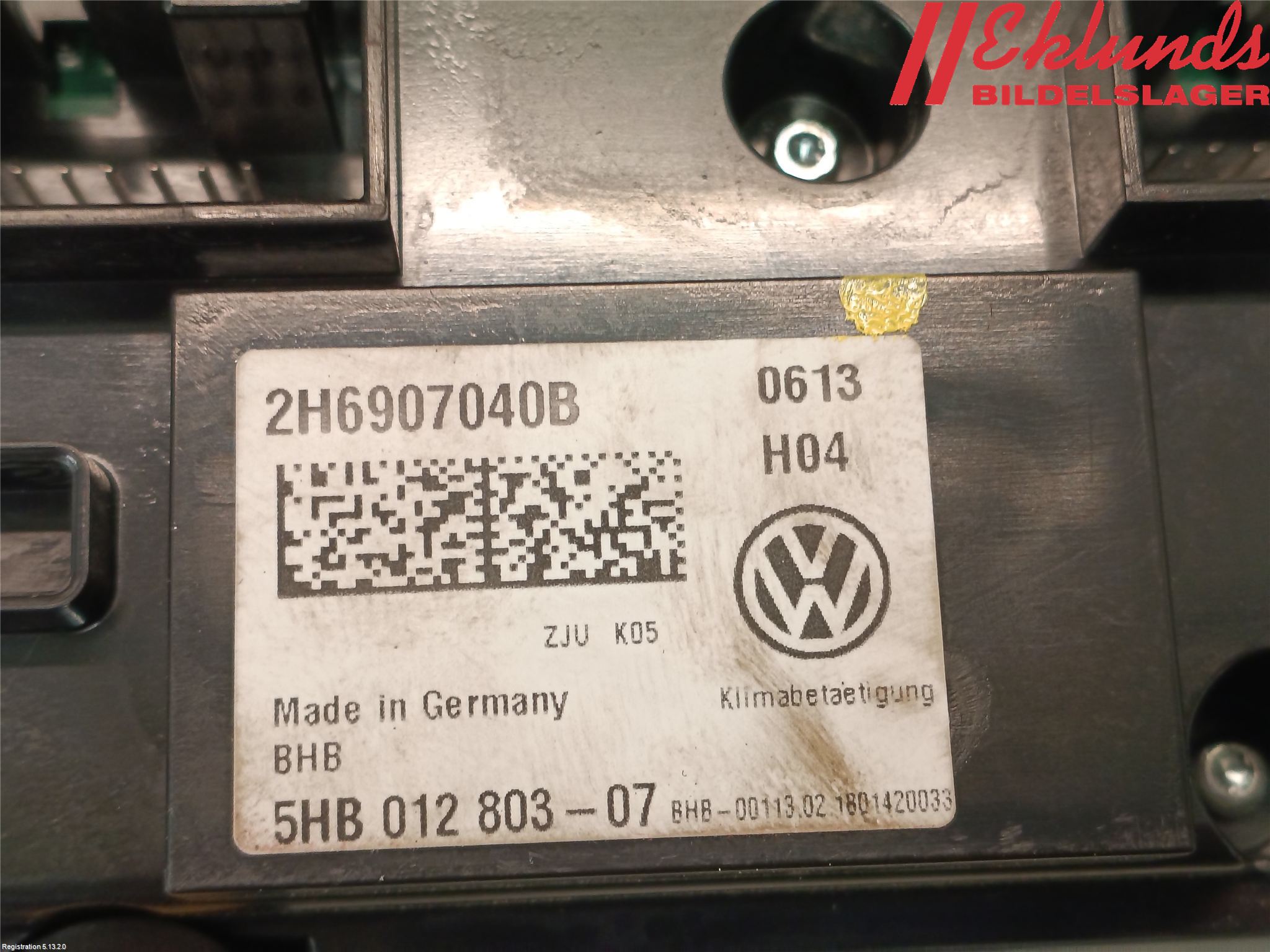 Volkswagen VW AMAROK 2H 10-22 Ac Styrenhet Ac Manöveren