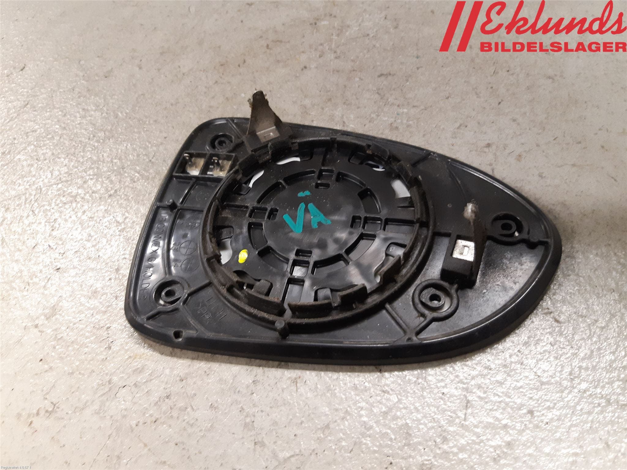 Kia RIO 12-16 Spegelglas Vä