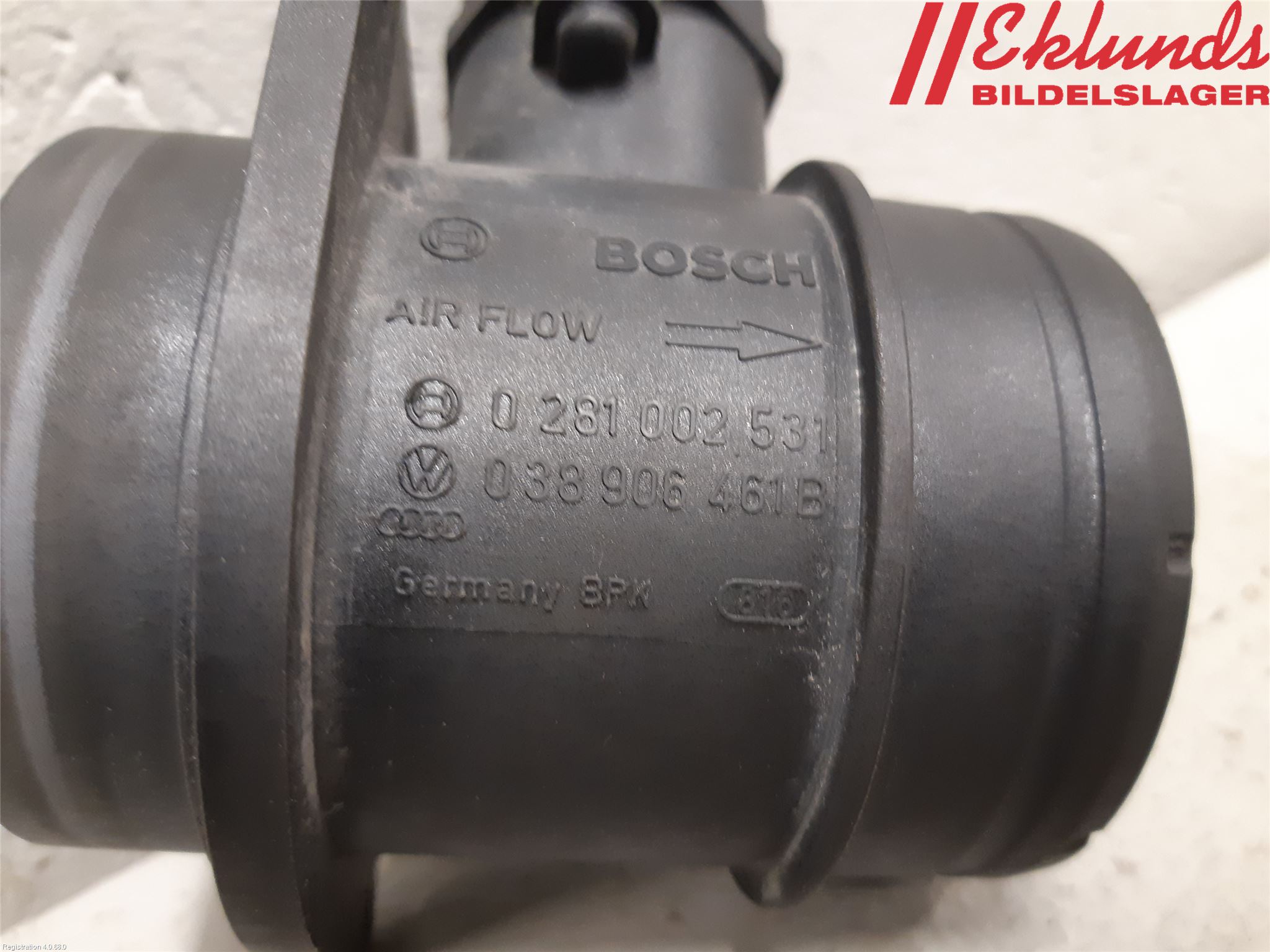 Volkswagen VW CADDY      04-10 Injluftmassamätare