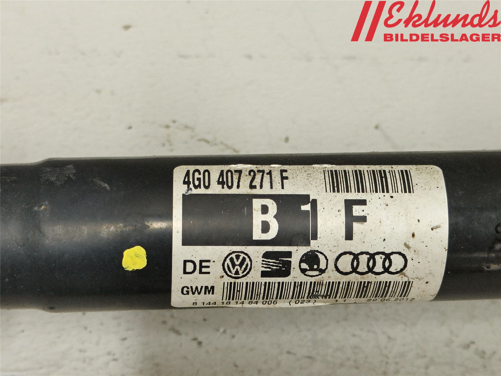Audi A6 ALLROAD 12-18 Drivaxel Fram Vänster