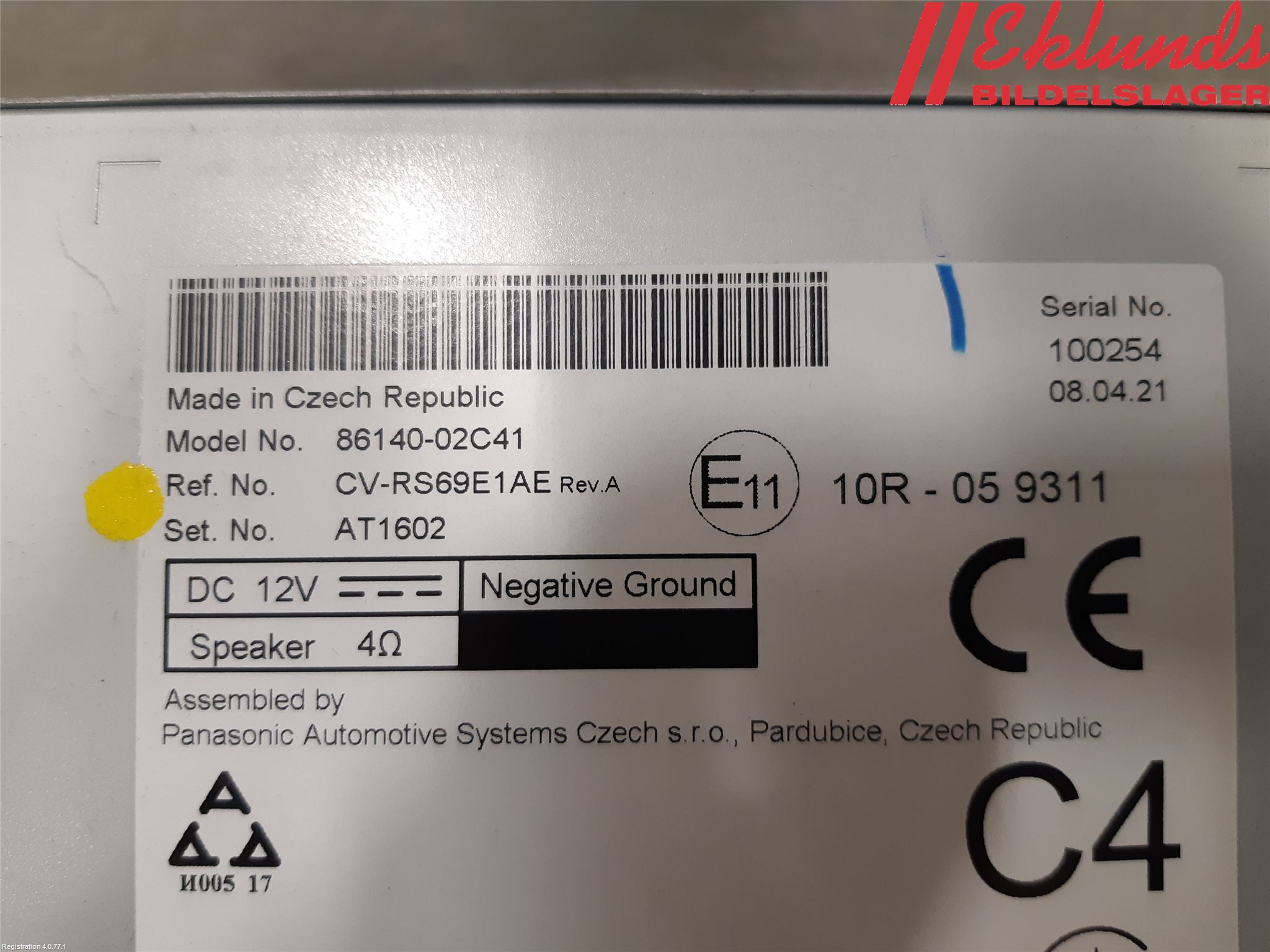 Toyota COROLLA 19- Cd Radio - Multimediapanel