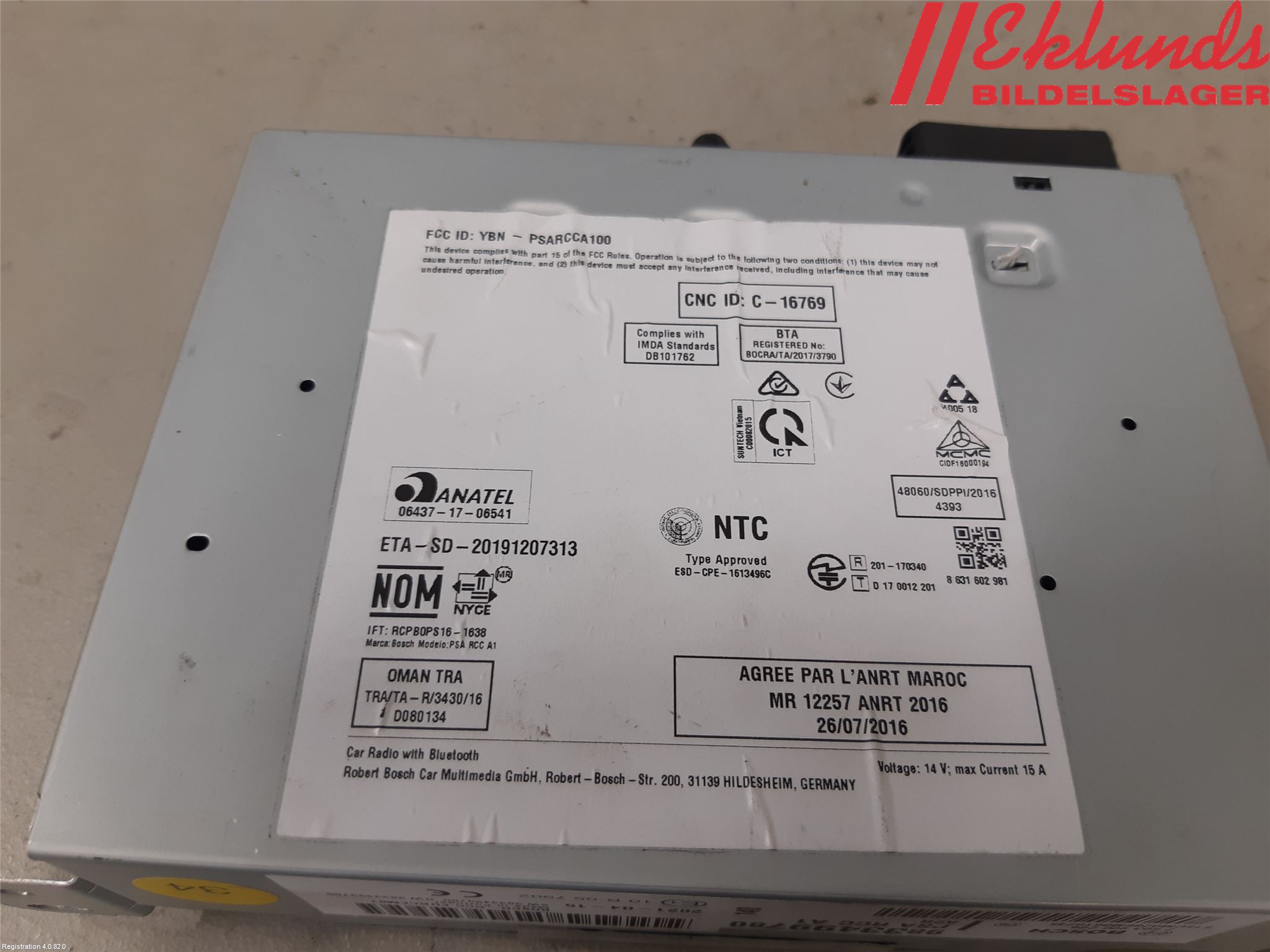 Peugeot 2008 13-20 Cd Radio - Multimediapanel