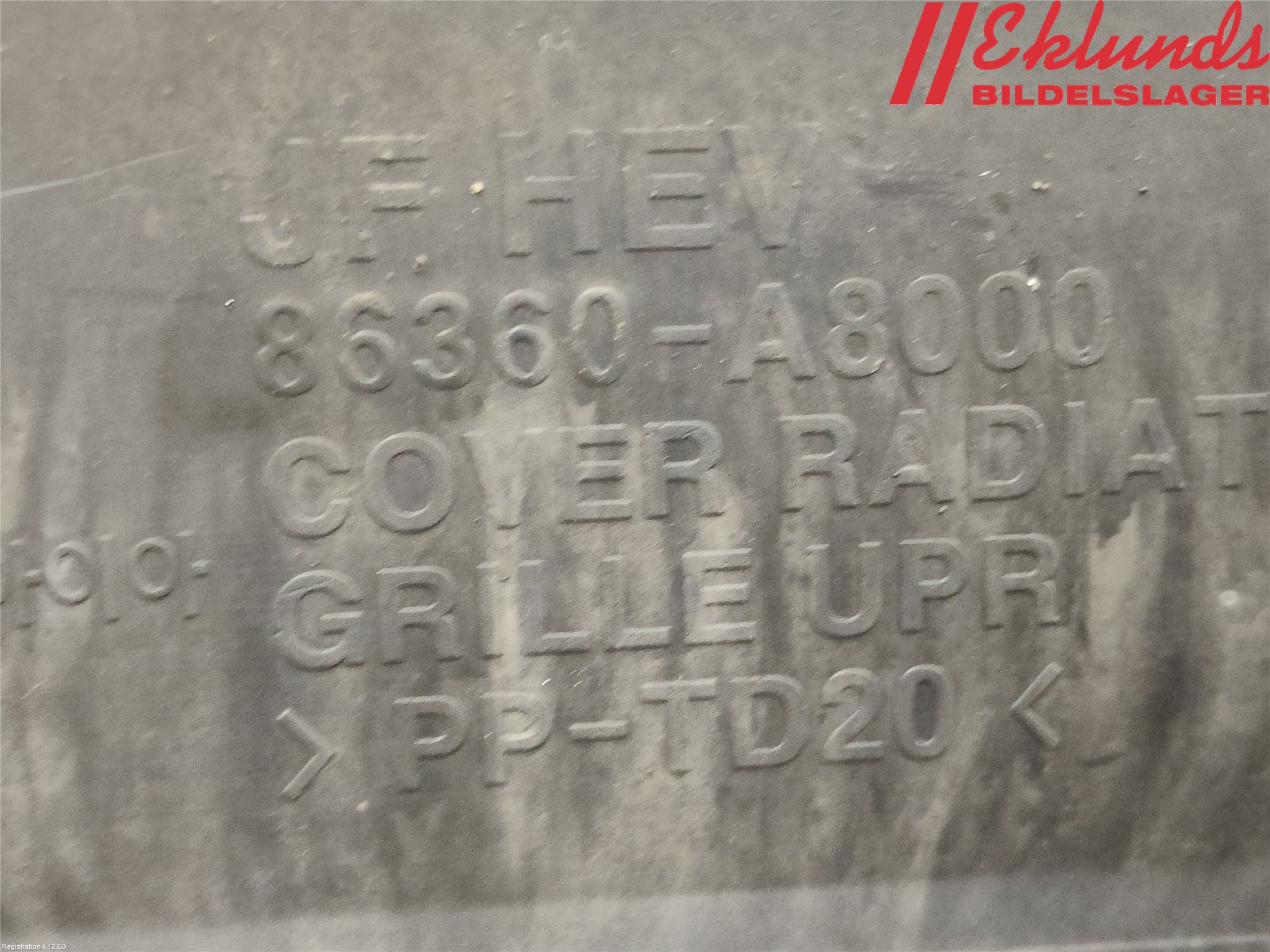 Kia OPTIMA 16-20 Täckplast Front