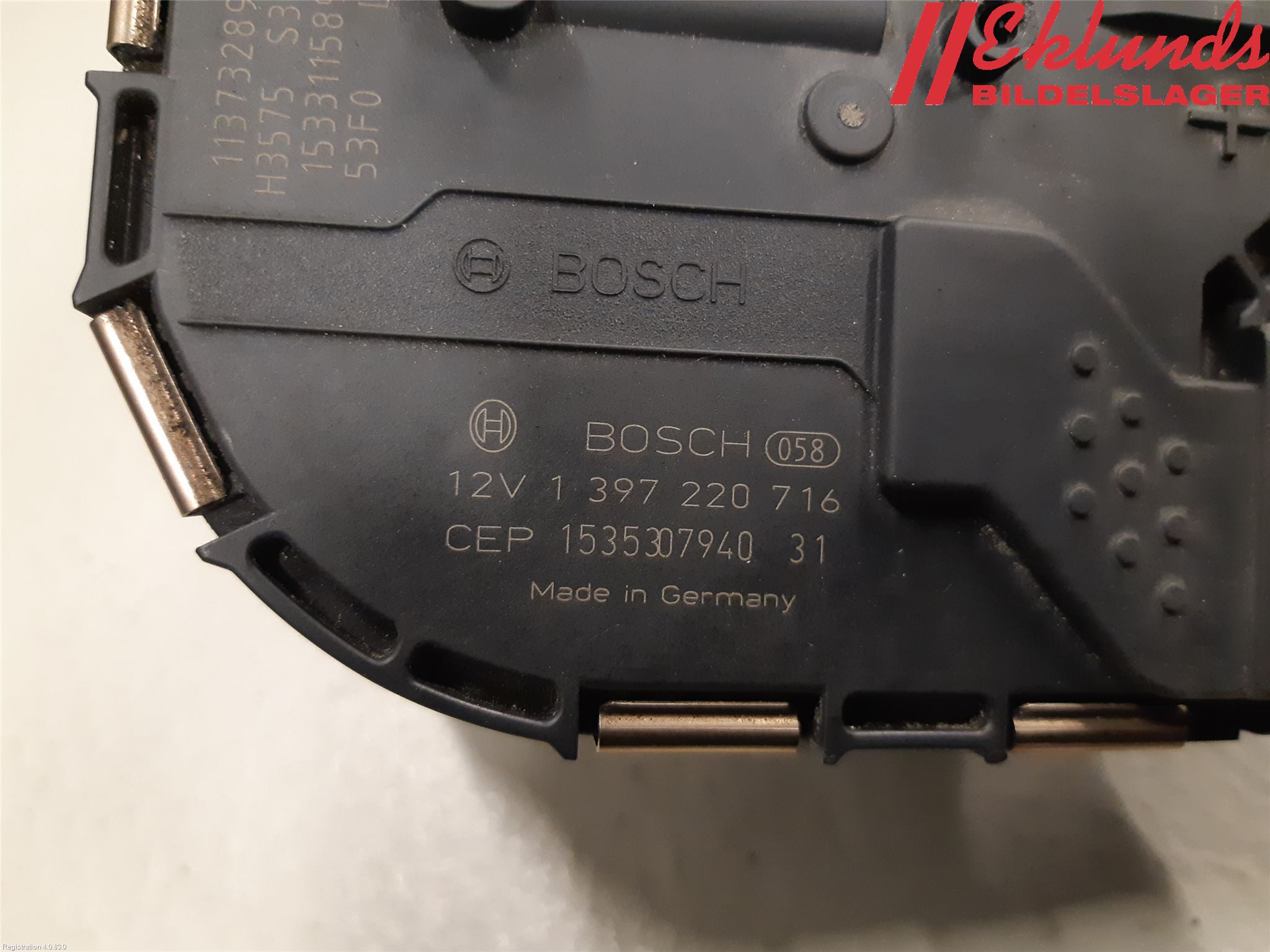 Audi A6/S6 4G 11-18 Torkarmotor Vindruta