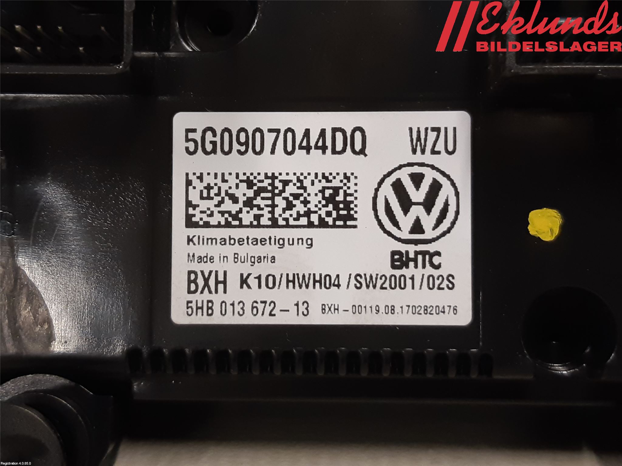 Volkswagen VW PASSAT 15-19 Ac Styrenhet Ac Manöveren