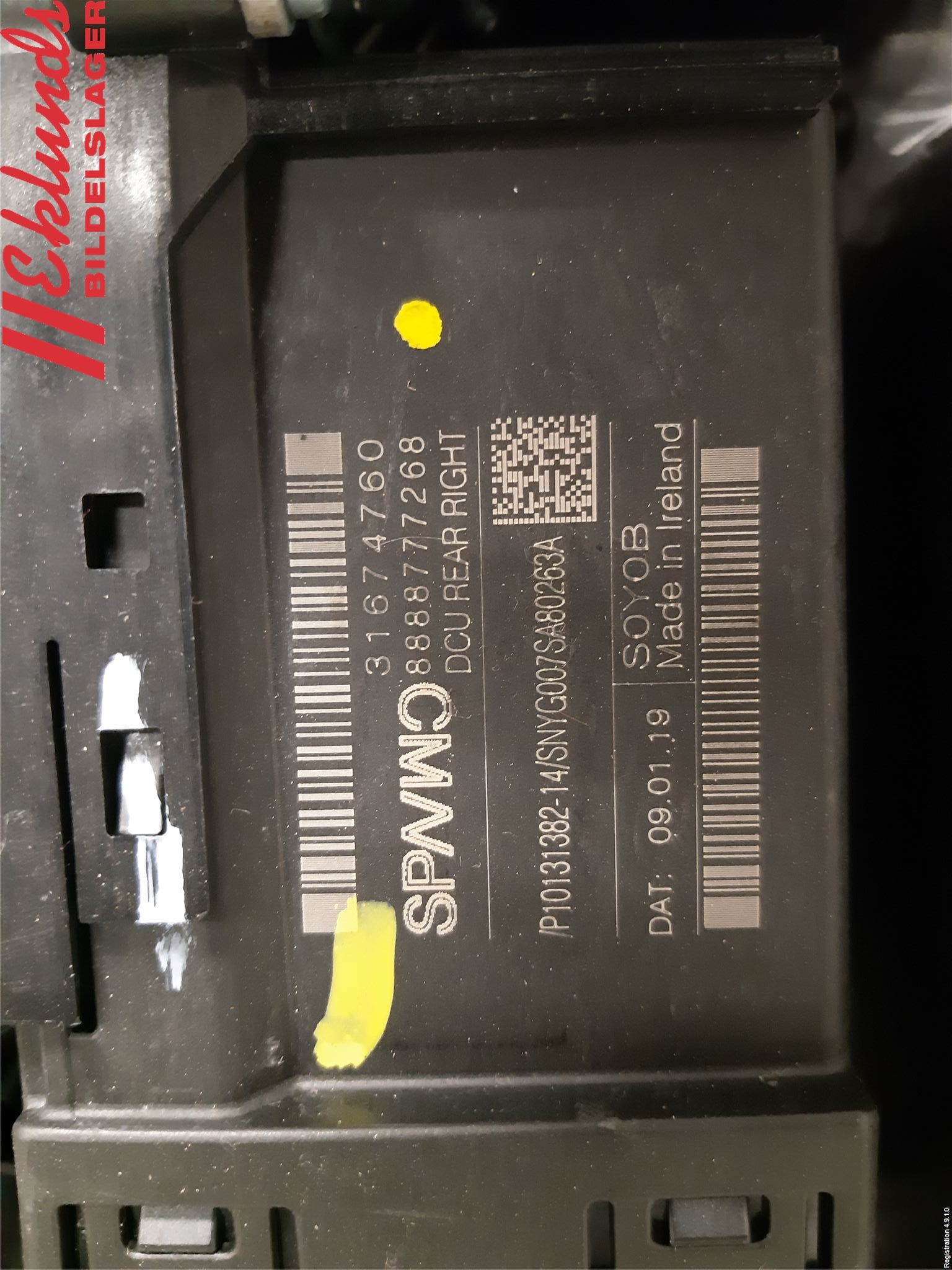 Volvo V60 19- Fönsterhiss El Kompl