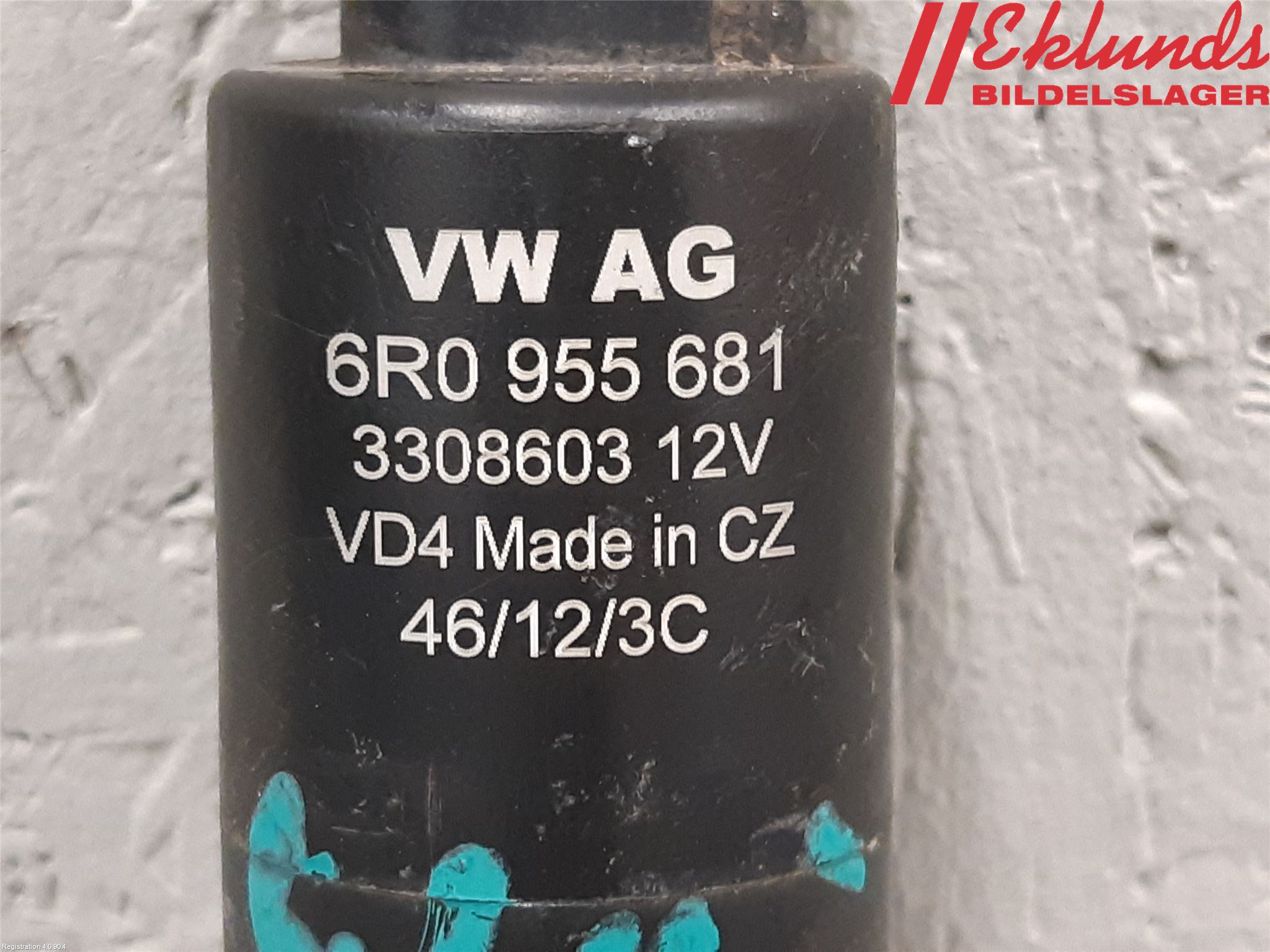 Volkswagen VW PASSAT 11-14 Spolarpump Högtryck