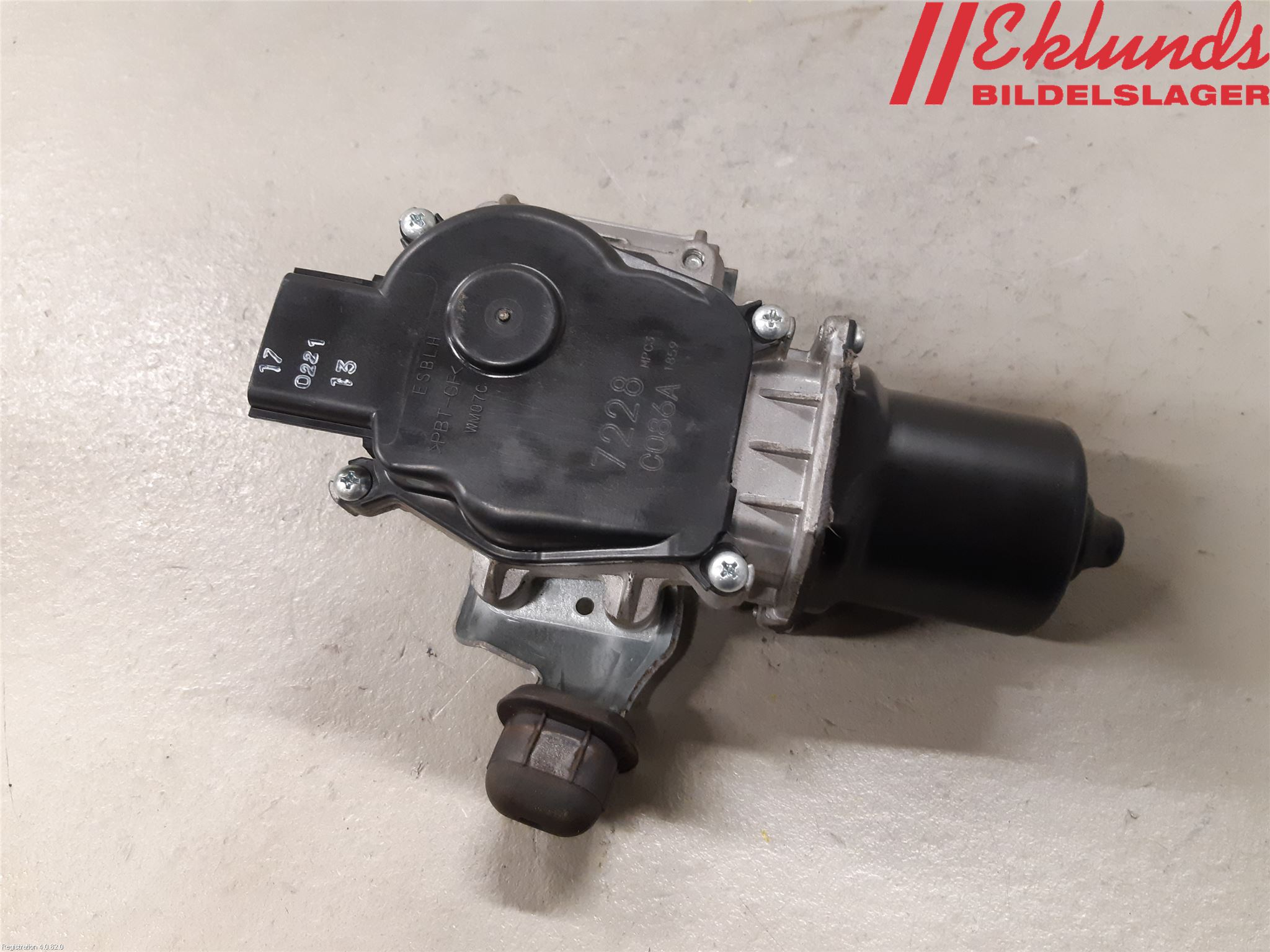 Renault CAPTUR 13-19 Torkarmotor Vindruta