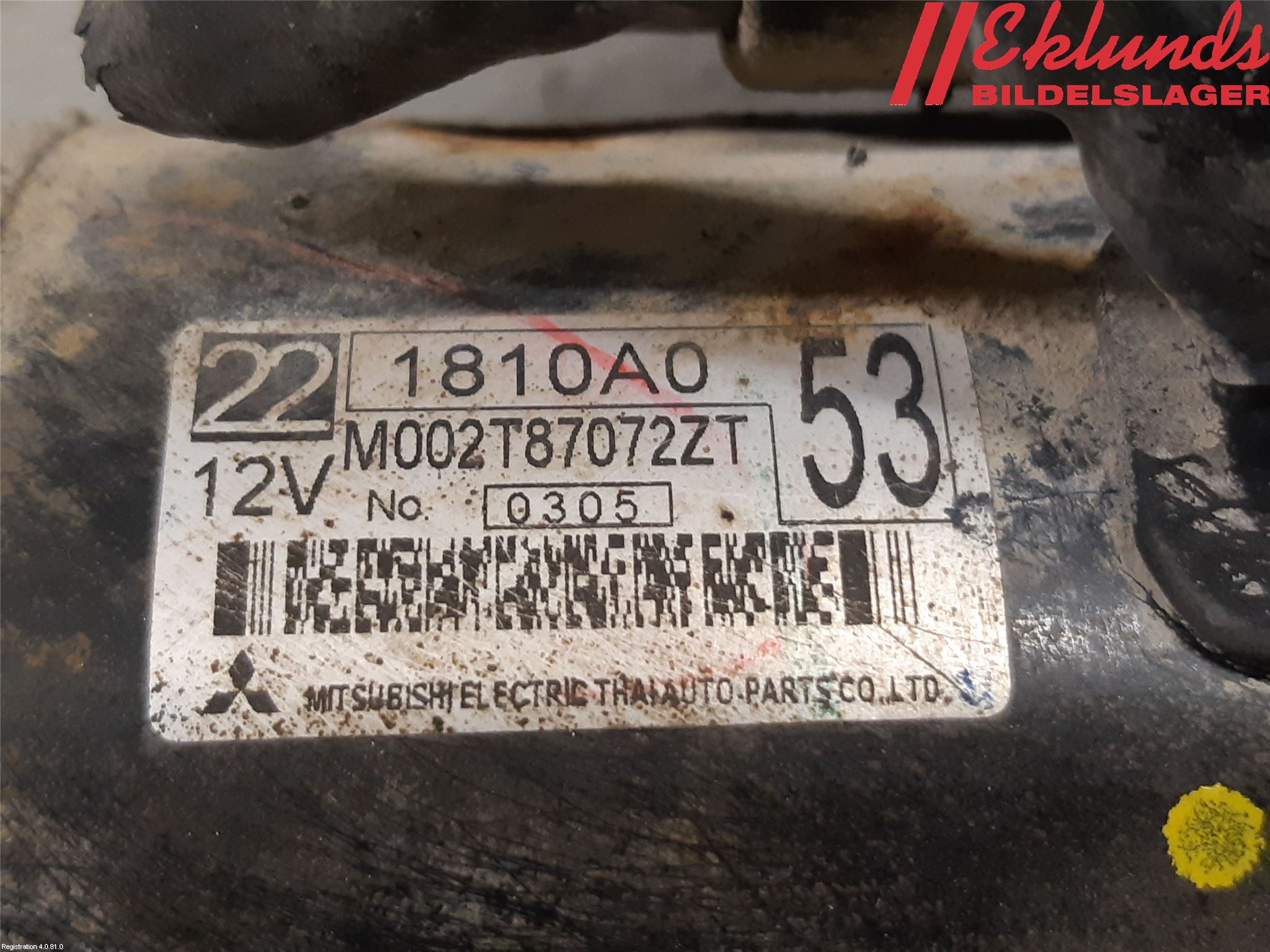 Mitsubishi L200 06-15 Startmotor Diesel