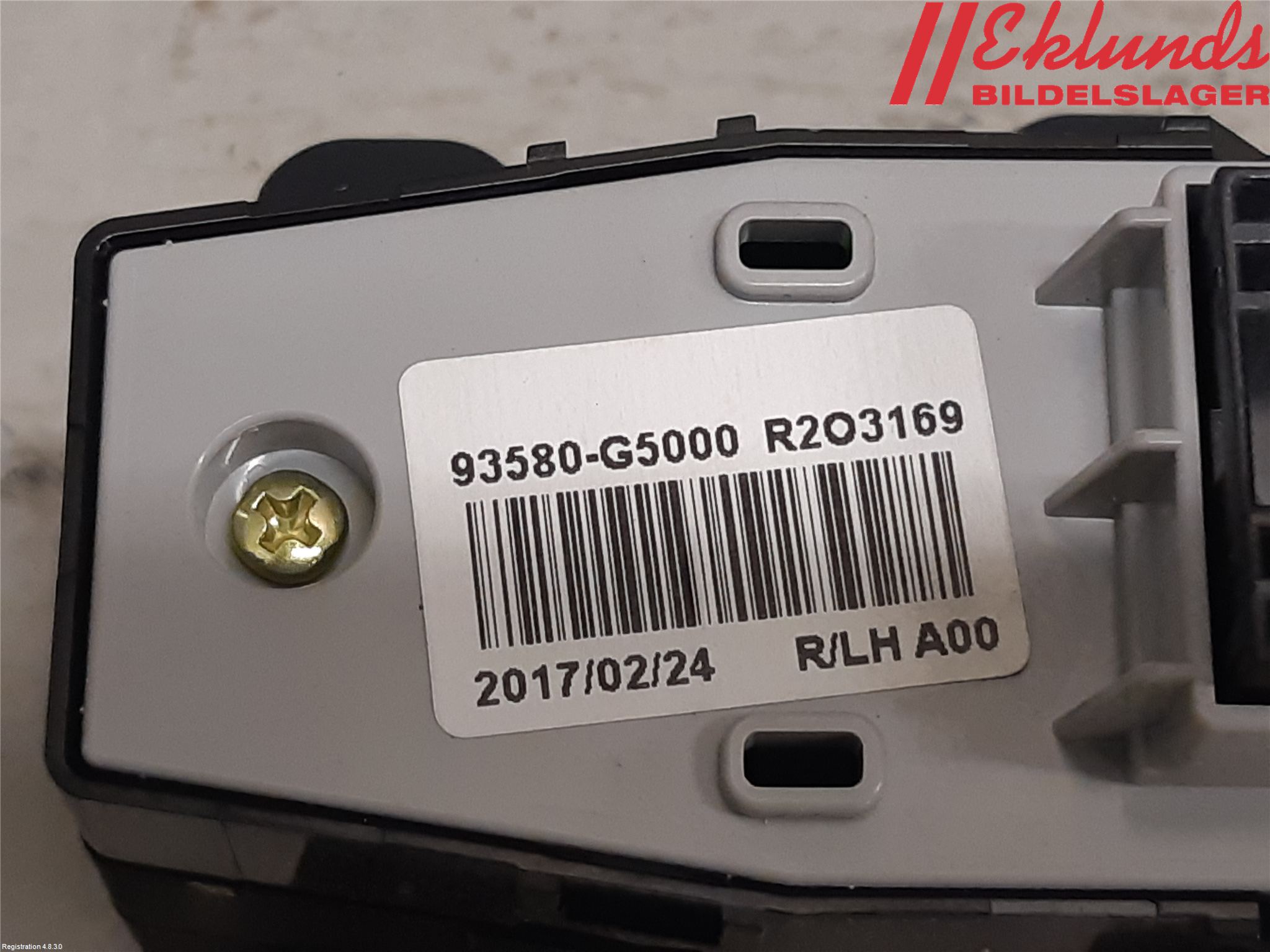 Kia NIRO (DE) 17-22 Strömställare Elhiss